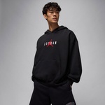 Jordan Brooklyn Oversize Strech Erkek Siyah Hoodie