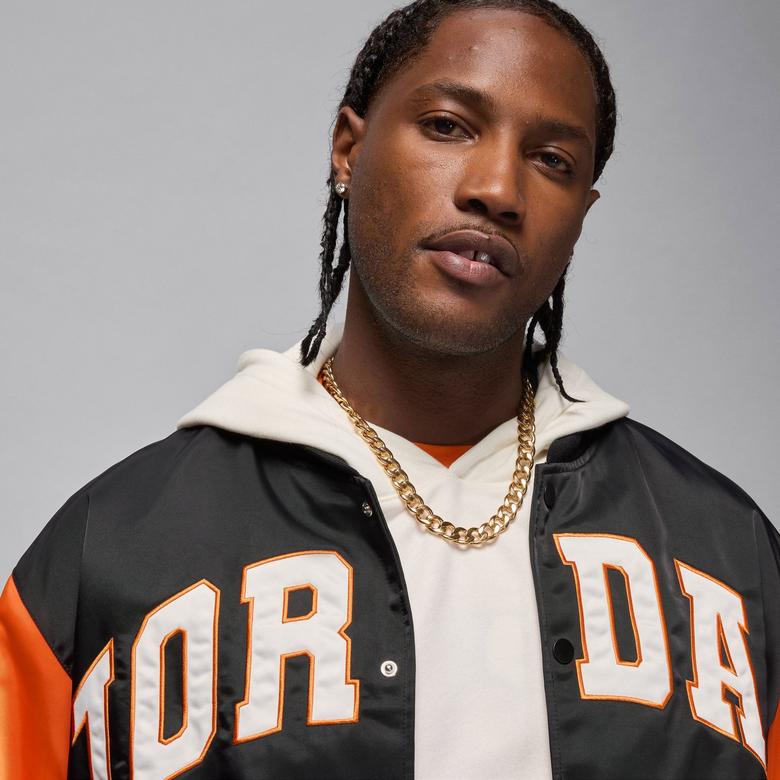 Jordan Brooklyn College Varsity Erkek Siyah Ceket