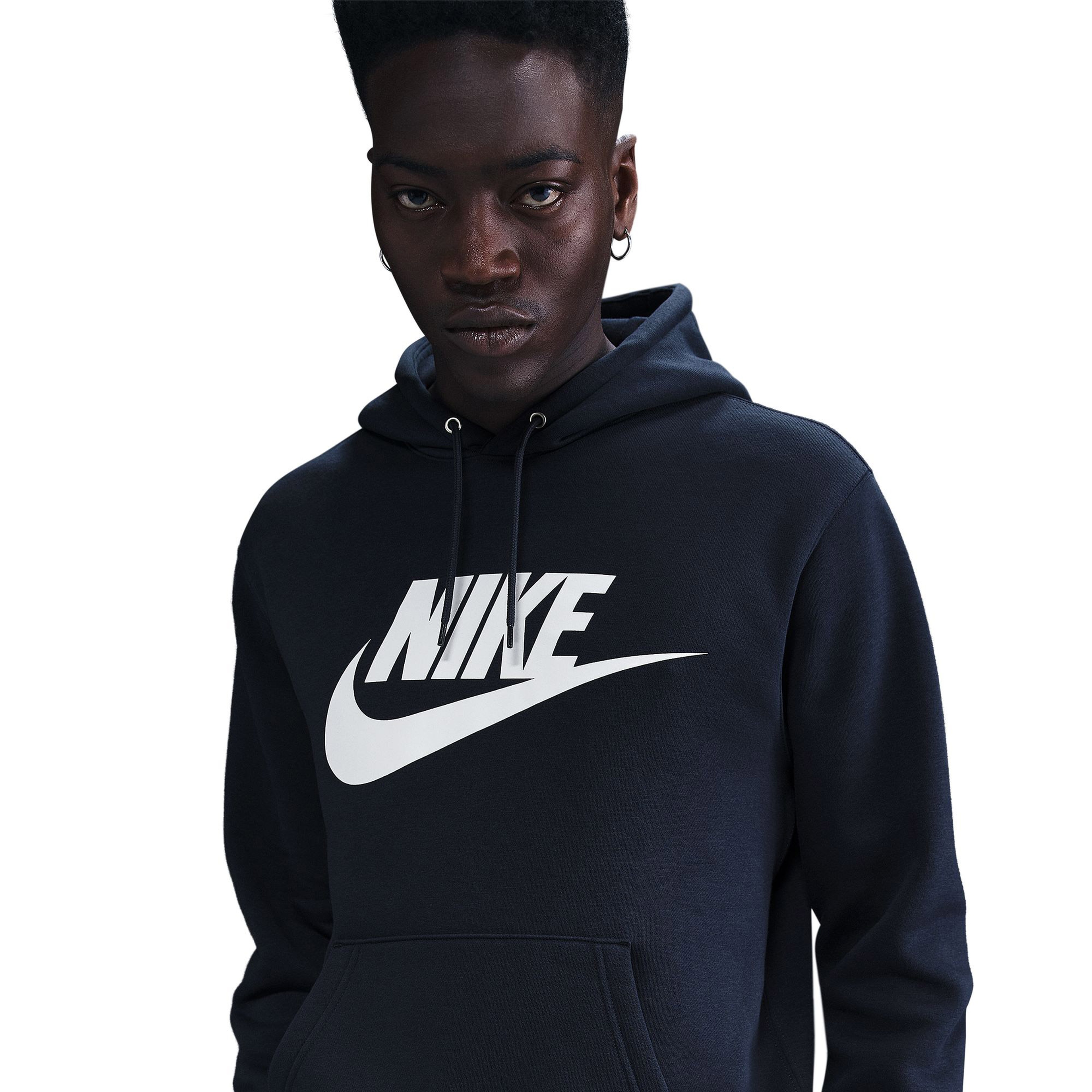 Nike Club Gfx Erkek Mavi Hoodie