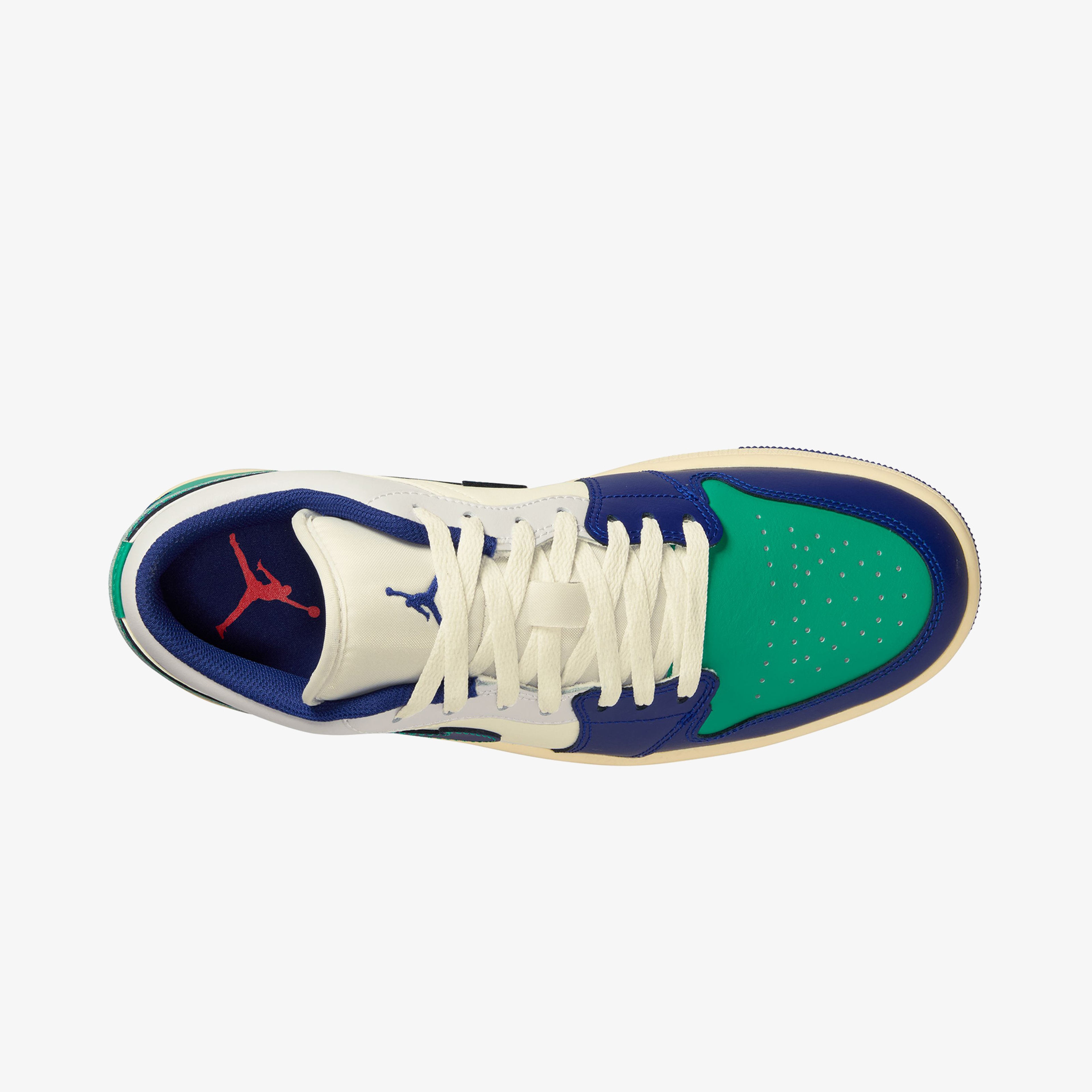 Nike Air Jordan 1 Low Erkek Lacivert/Yeşil Spor Ayakkabı