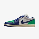Nike Air Jordan 1 Low Erkek Lacivert/Yeşil Spor Ayakkabı