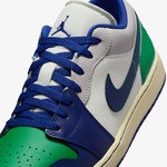Nike Air Jordan 1 Low Erkek Lacivert/Yeşil Spor Ayakkabı