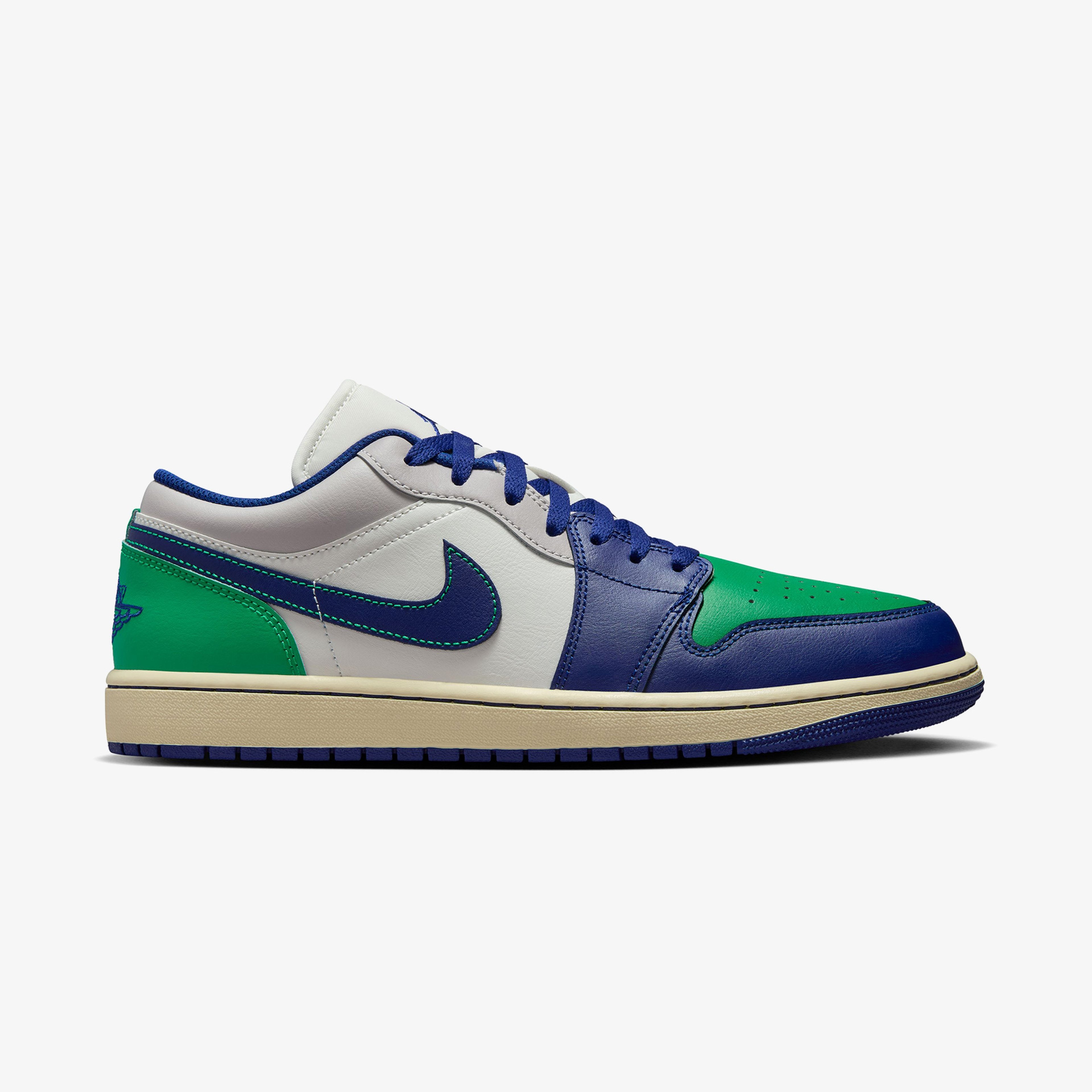 Nike Air Jordan 1 Low Erkek Lacivert/Yeşil Spor Ayakkabı