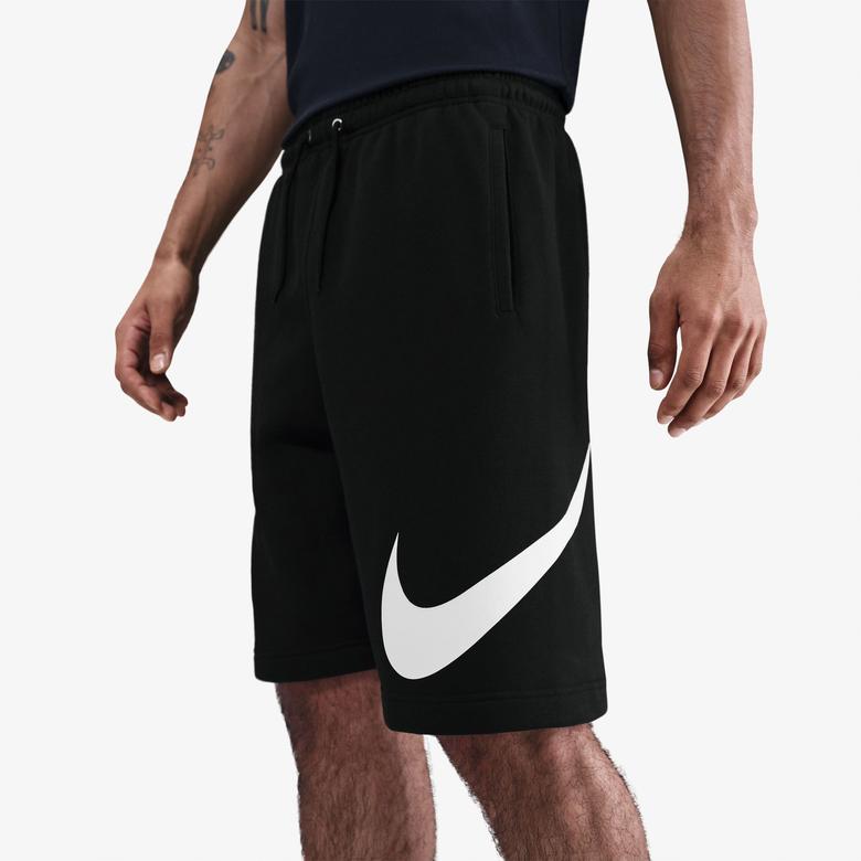 Nike Club Fleece Erkek Siyah Şort