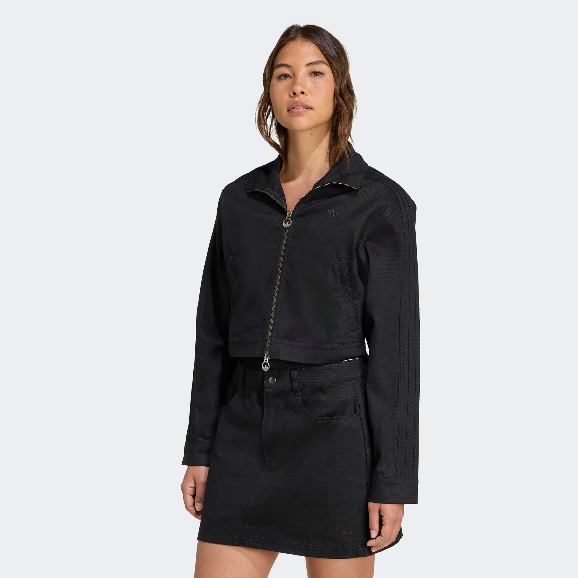 adidas Firebird Dimi Kısa Siyah Kadın Eşofman Üstü