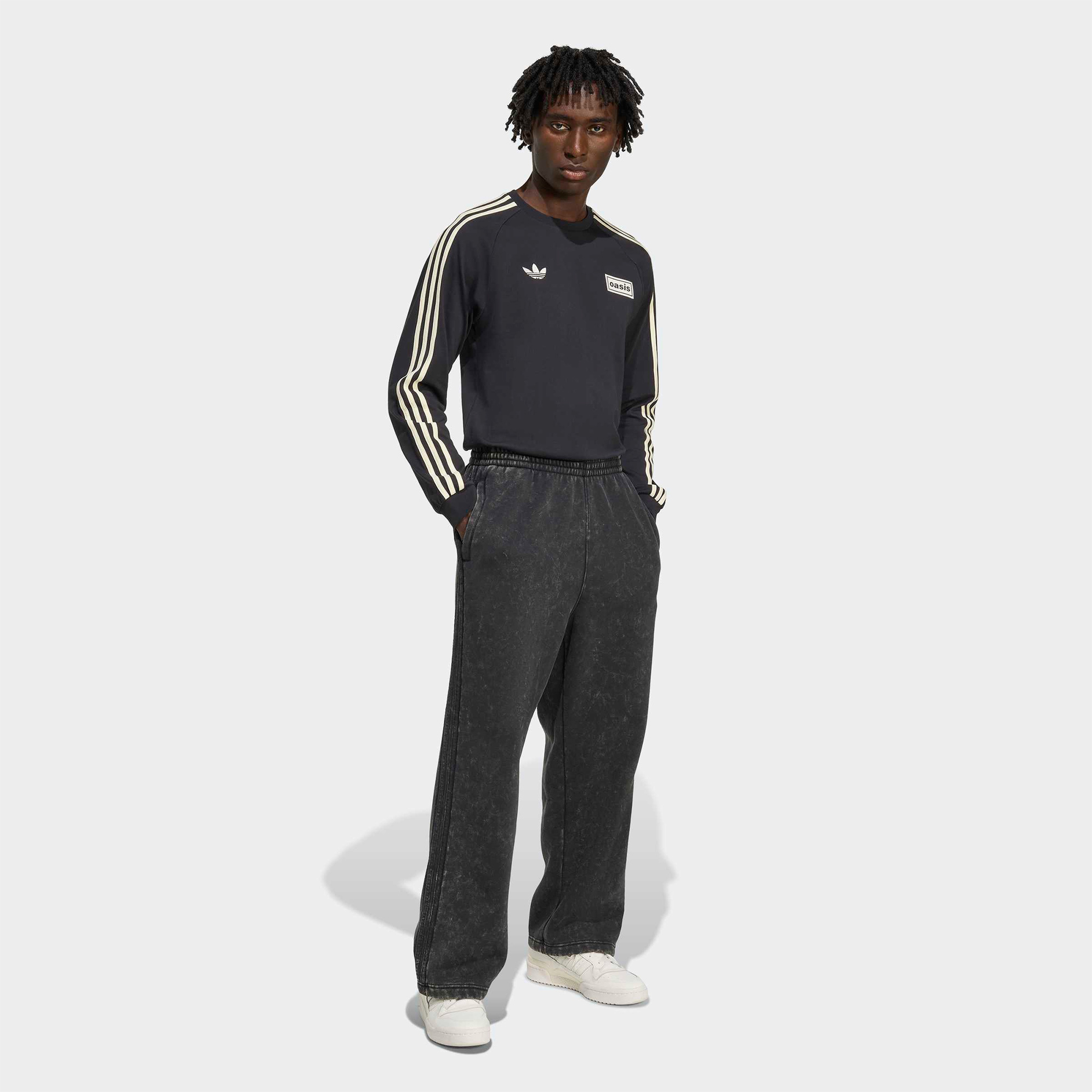 adidas Washed Unisex Siyah Eşofman Altı