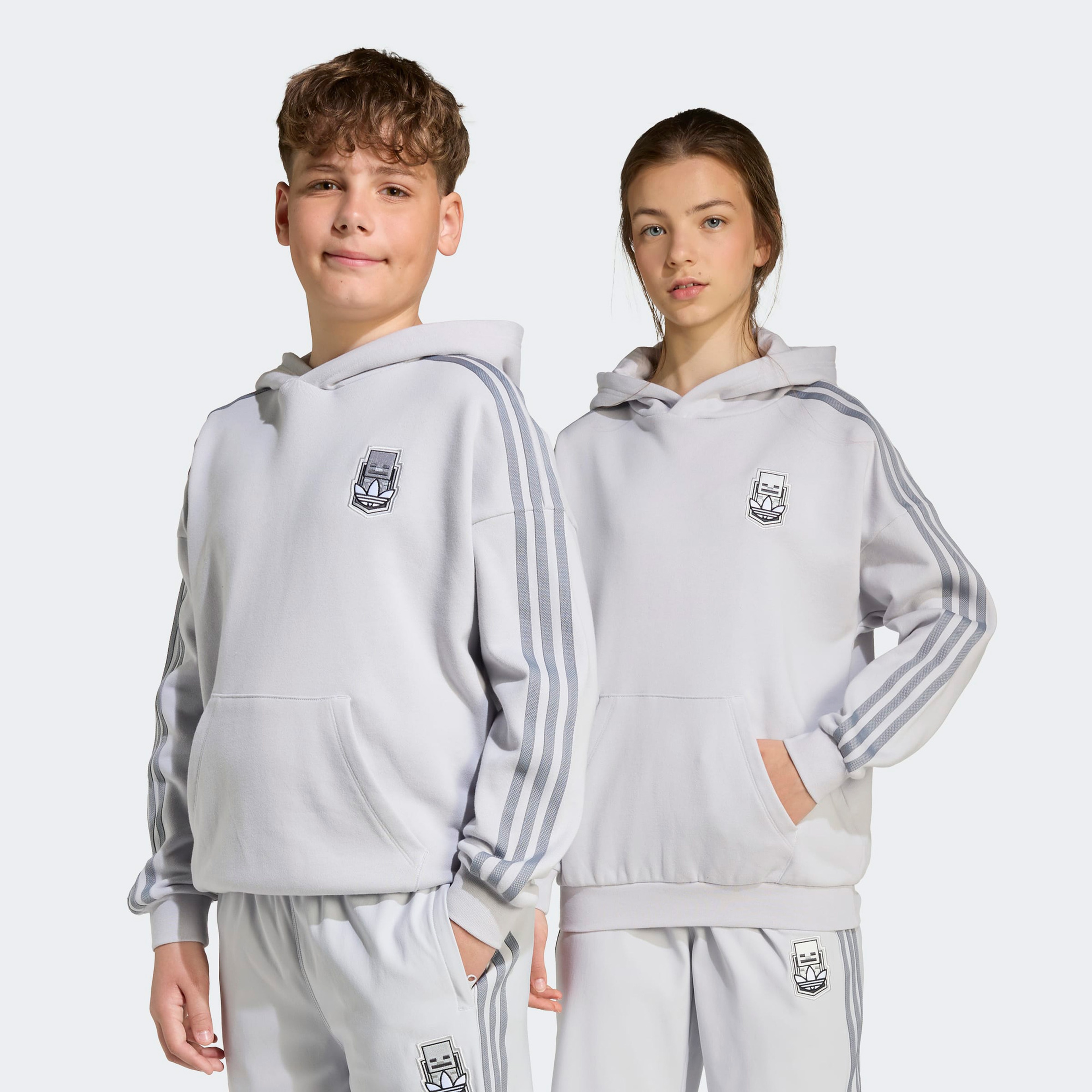 adidas Hoodıe Çocuk Gri Sweatshirt