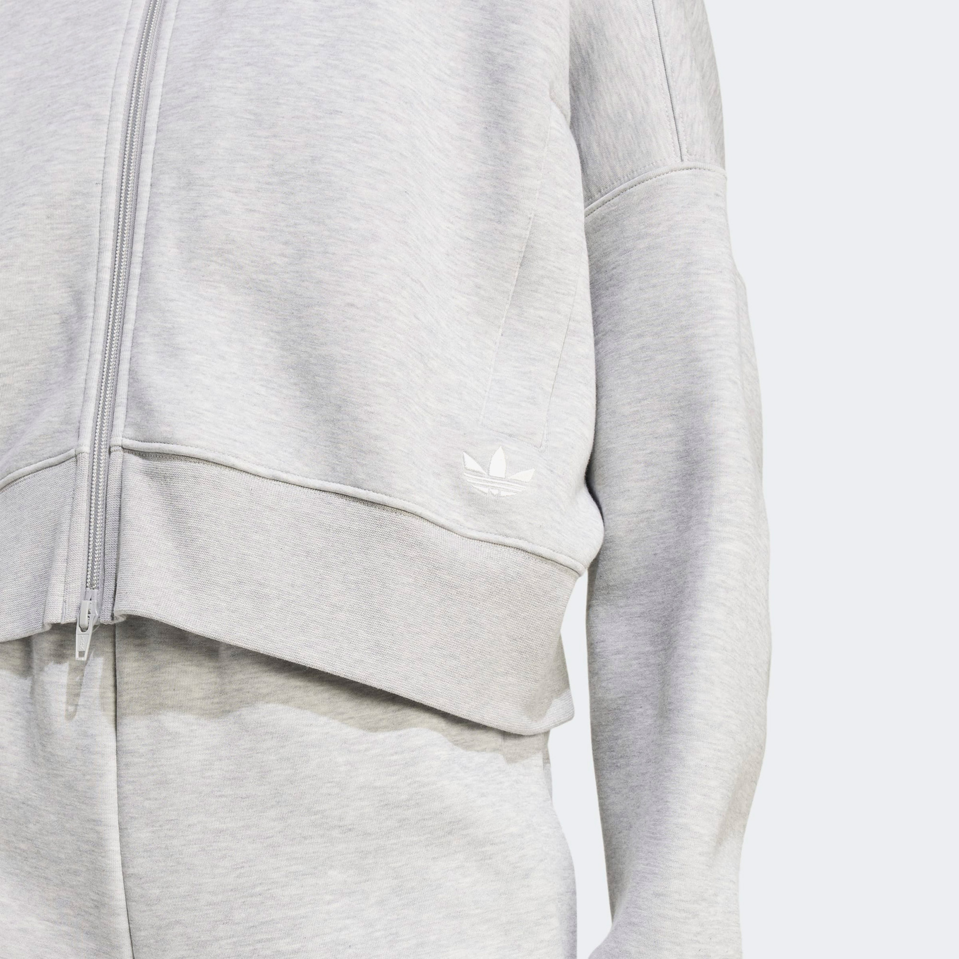 adidas Off Placed 3 Çizgili Kadın Gri Hırka