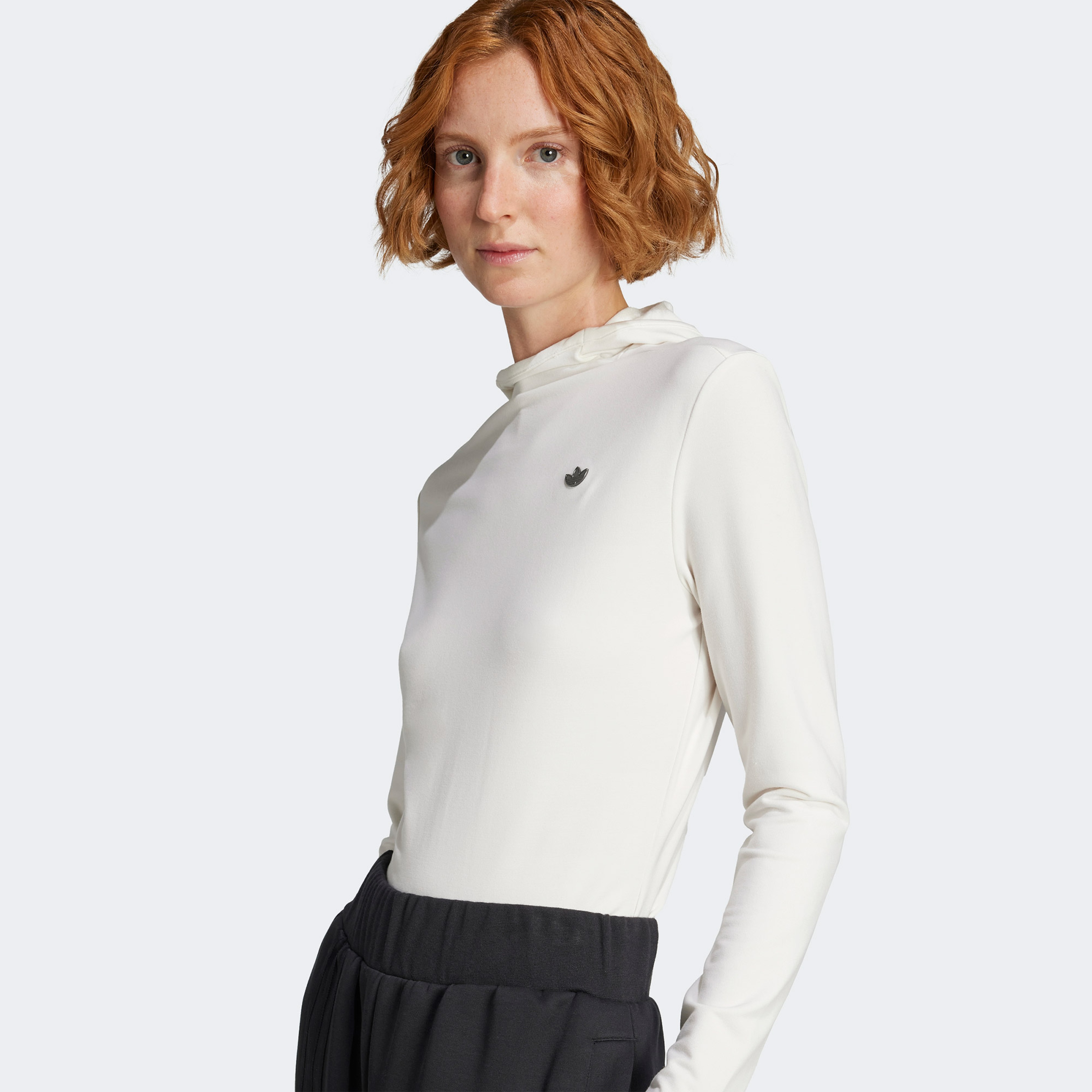 adidas P Essential Hooded Ls Kadın Beyaz Sweatshirt