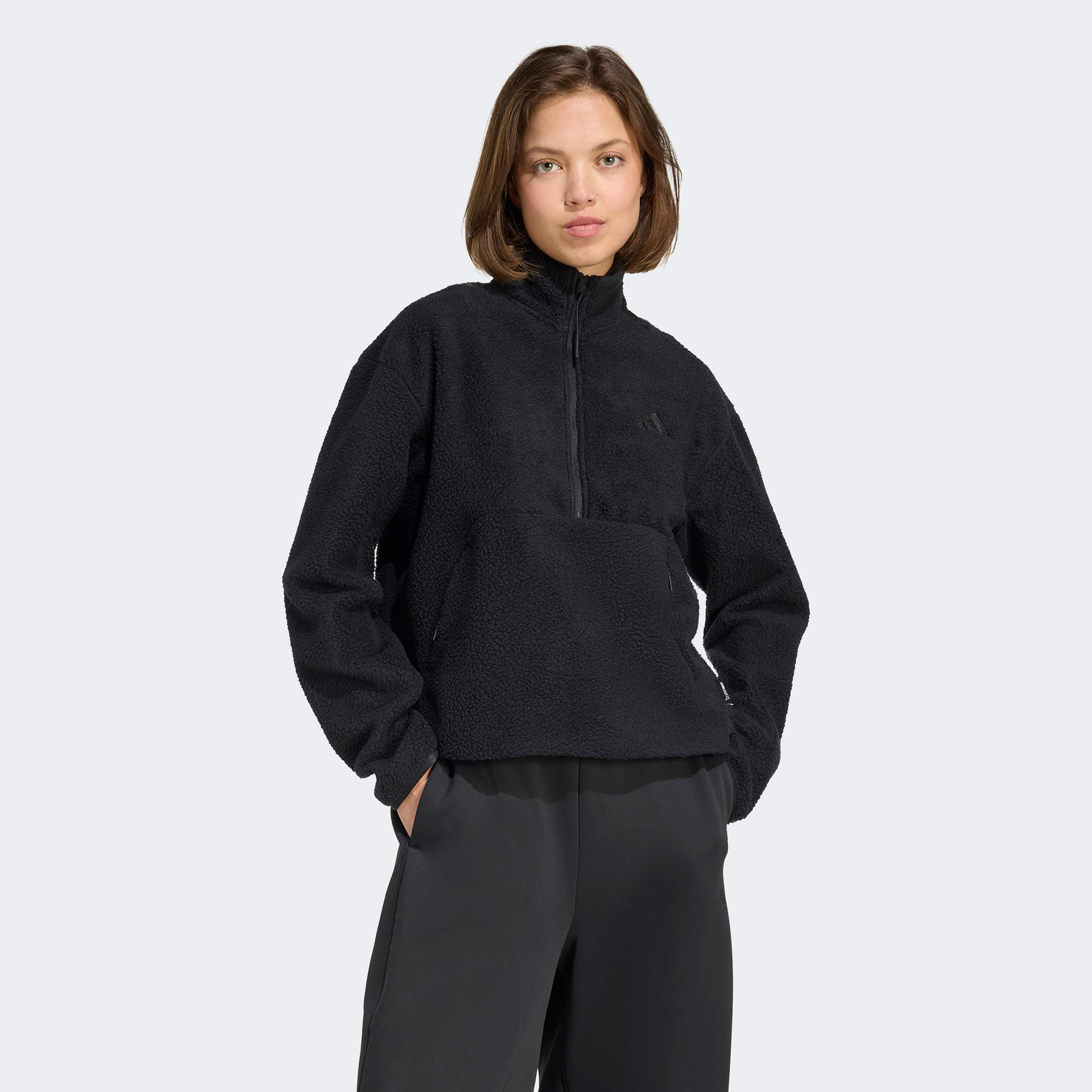 adidas CT Fleece Kadın Siyah Sweatshirt