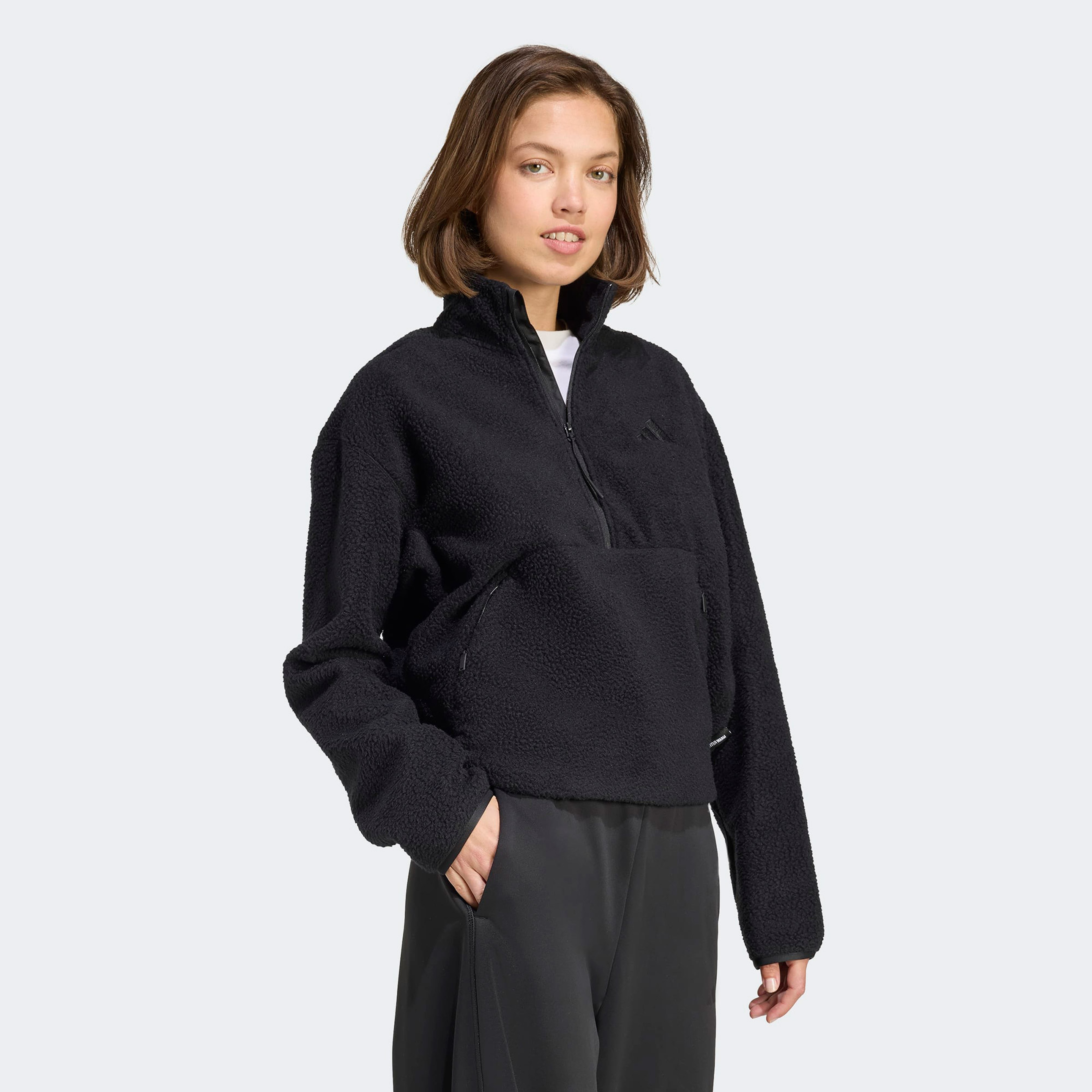 adidas CT Fleece Kadın Siyah Sweatshirt