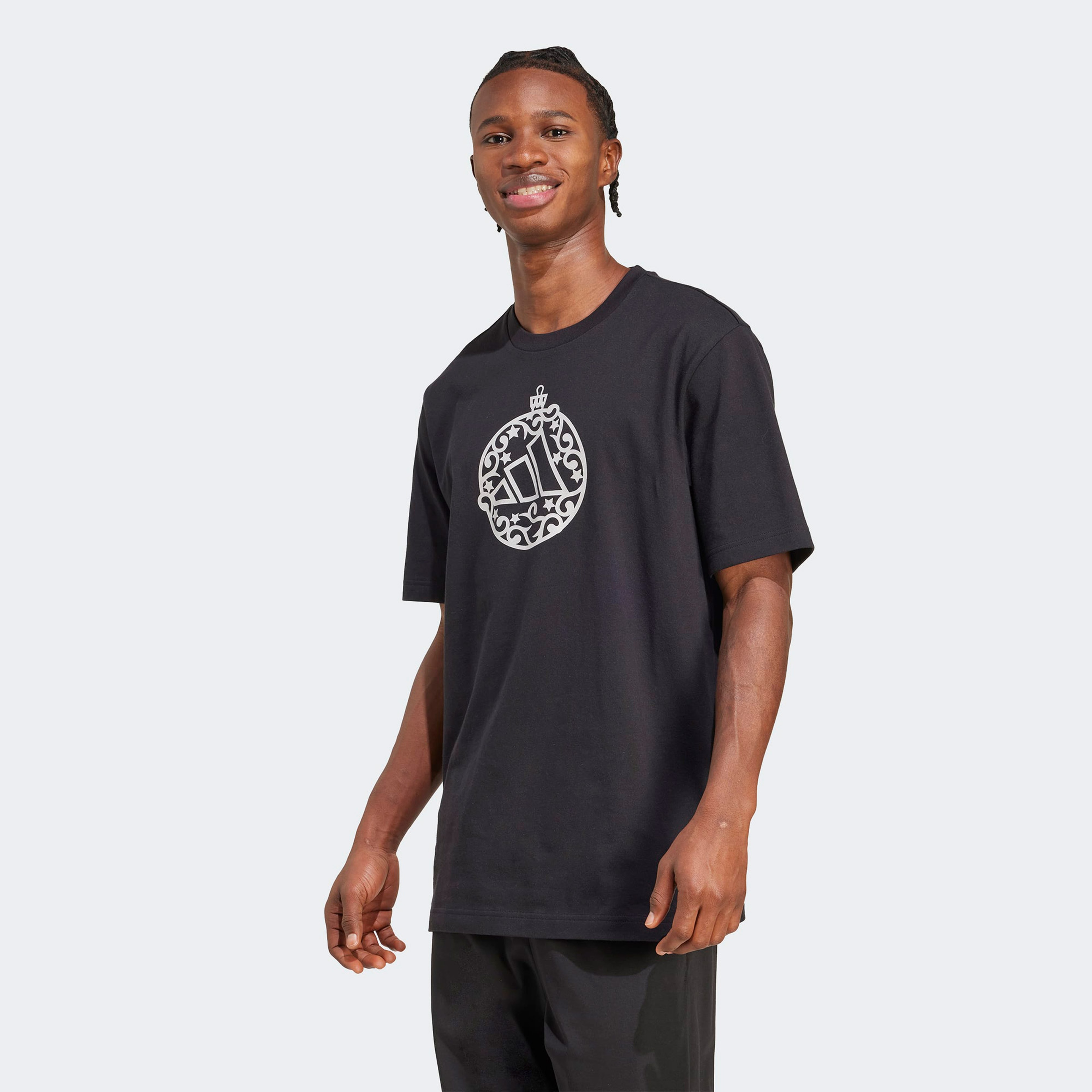 adidas M Hol Met Erkek Siyah T-Shirt