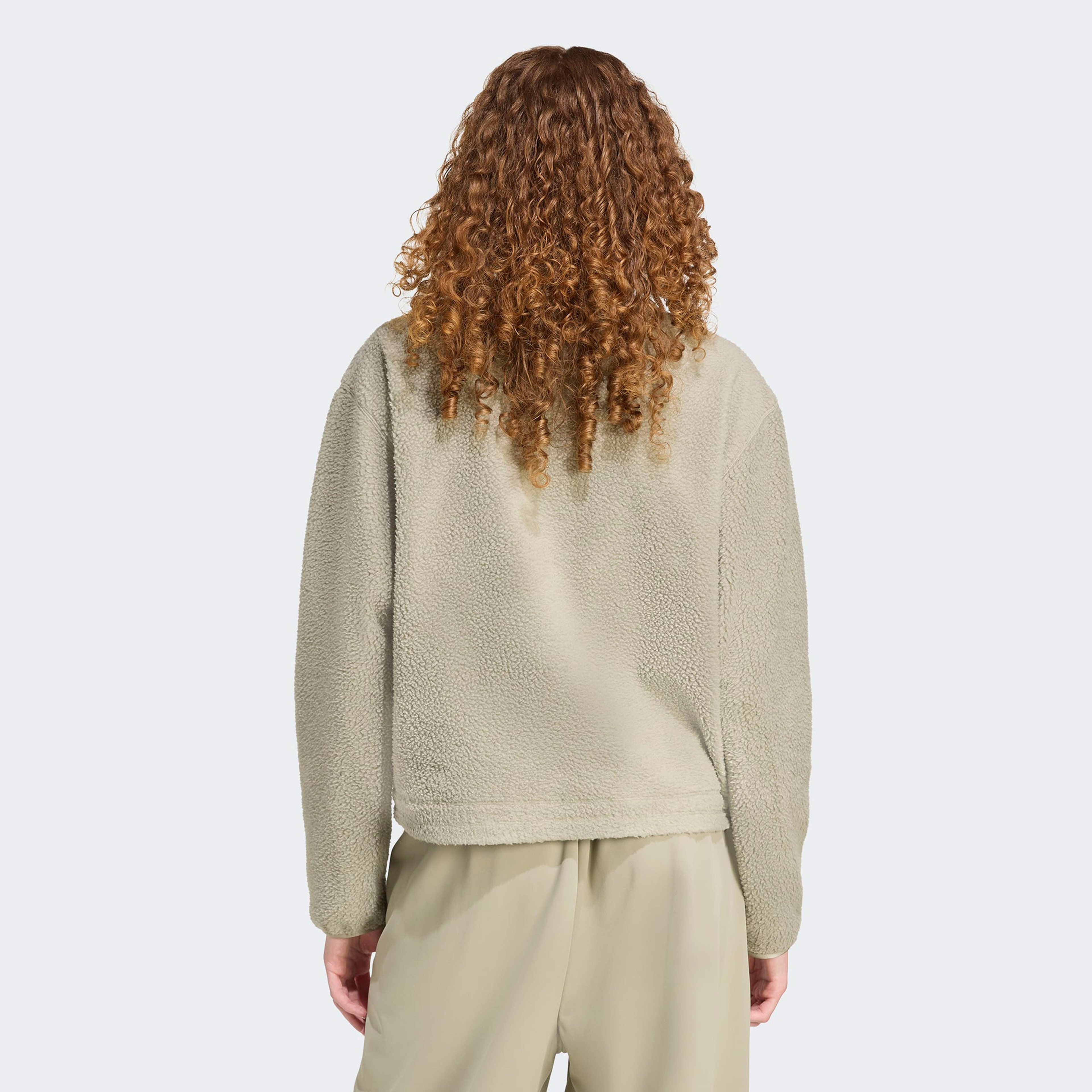 adidas City Tech Fleece Half Zipped Kadın Yeşil Sweatshirt