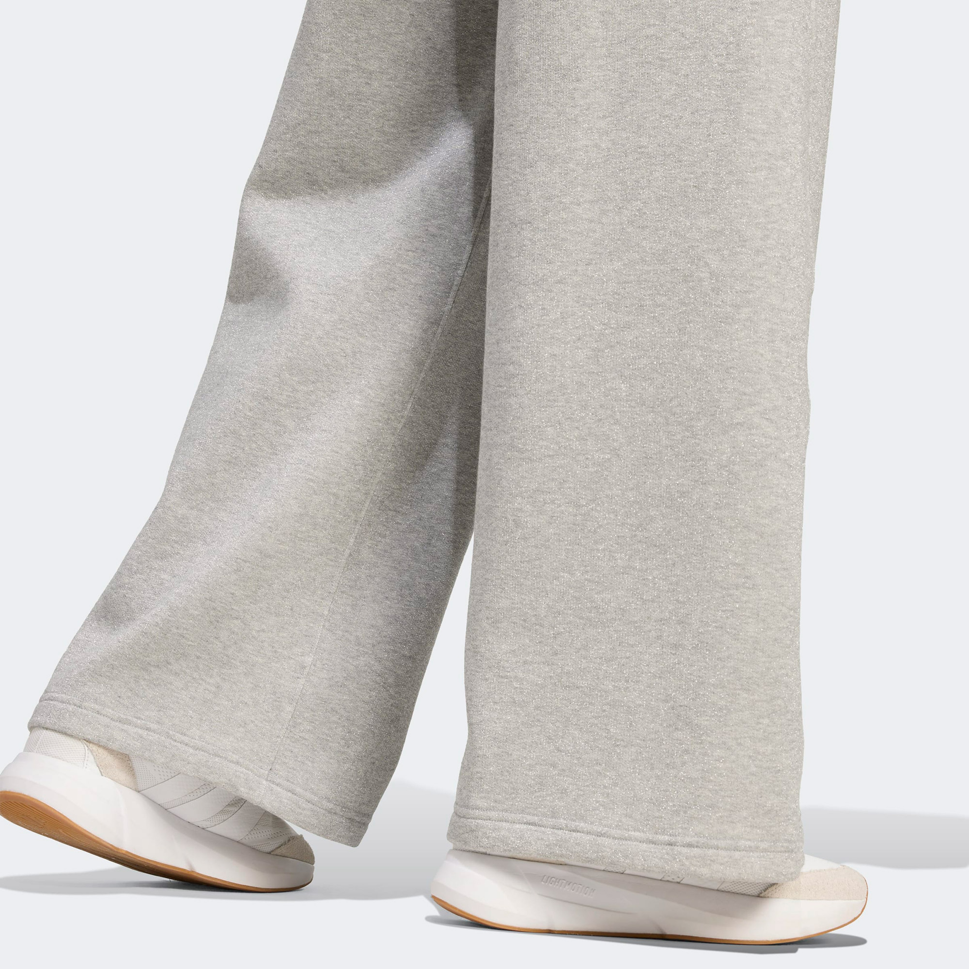 adidas All SZN Holiday Glitter Fleece Loose Kadın Gri Eşofman Altı