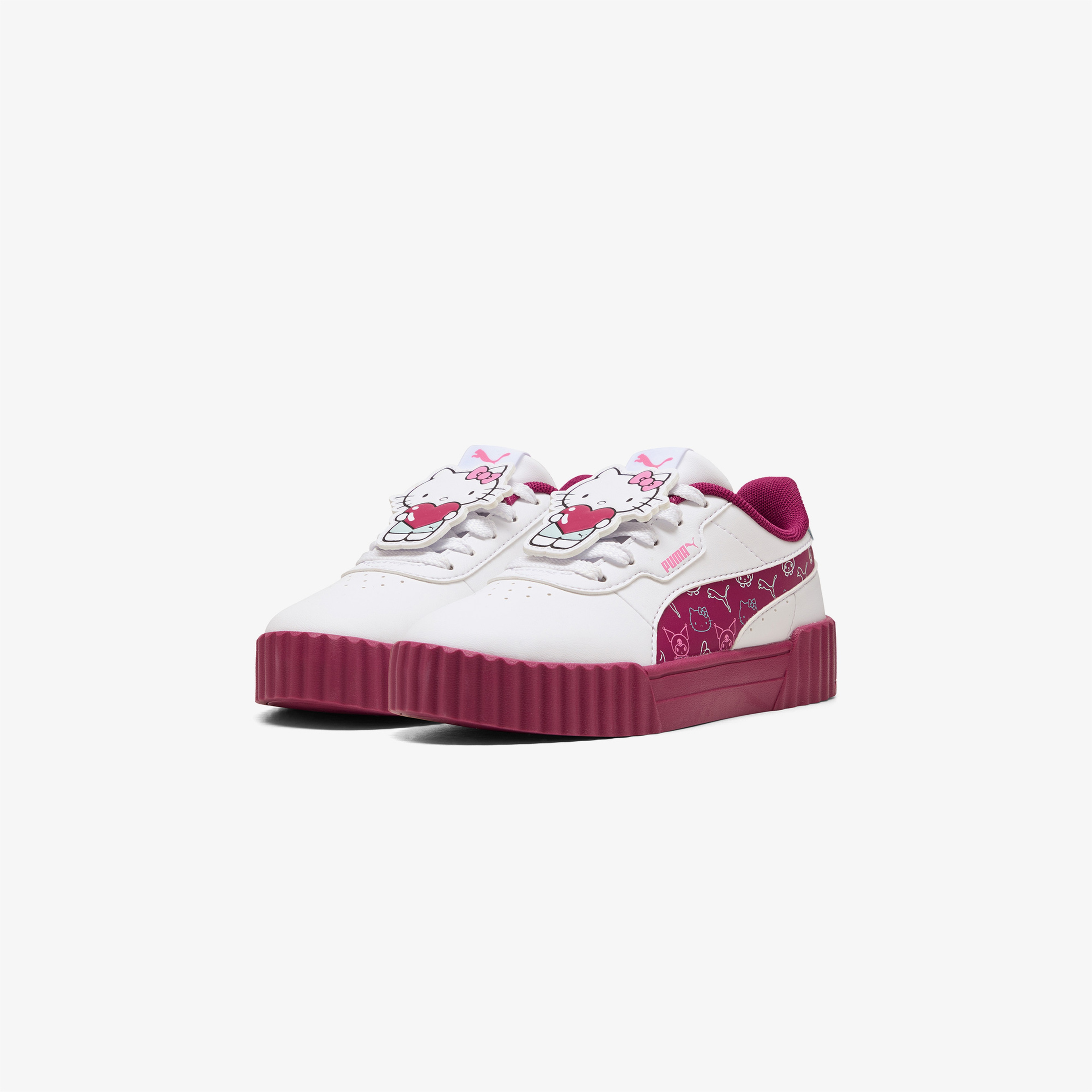 Puma Carina 3.0 Hello Kitty & Friends Çocuk Beyaz Spor Ayakkabı