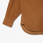 Lacoste Kadın Oversize Fit Kahverengi Gömlek