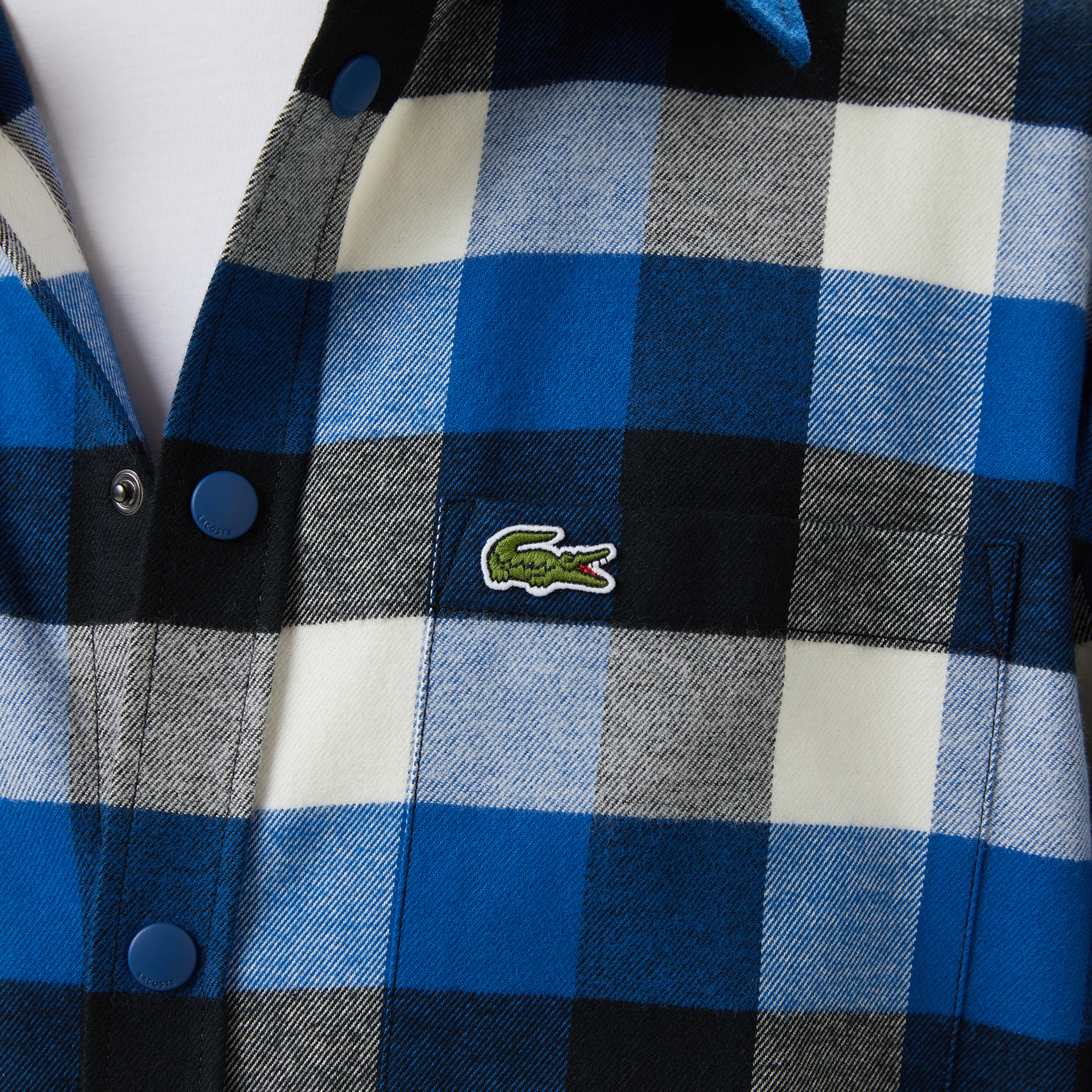 Erkek Relaxed Fit Kareli Lacivert Gömlek