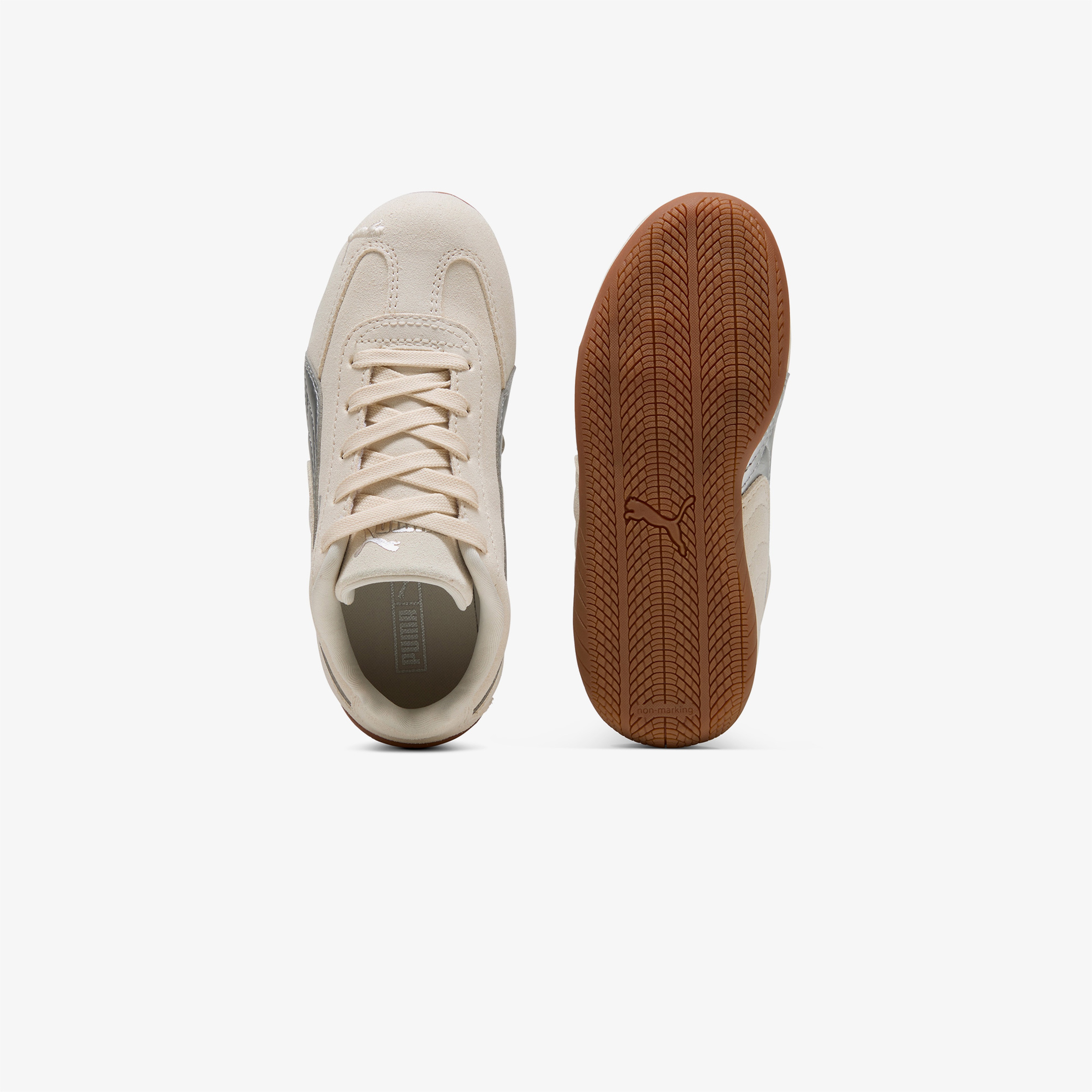 Puma Speedcat Metallic Çocuk Krem Spor Ayakkabı