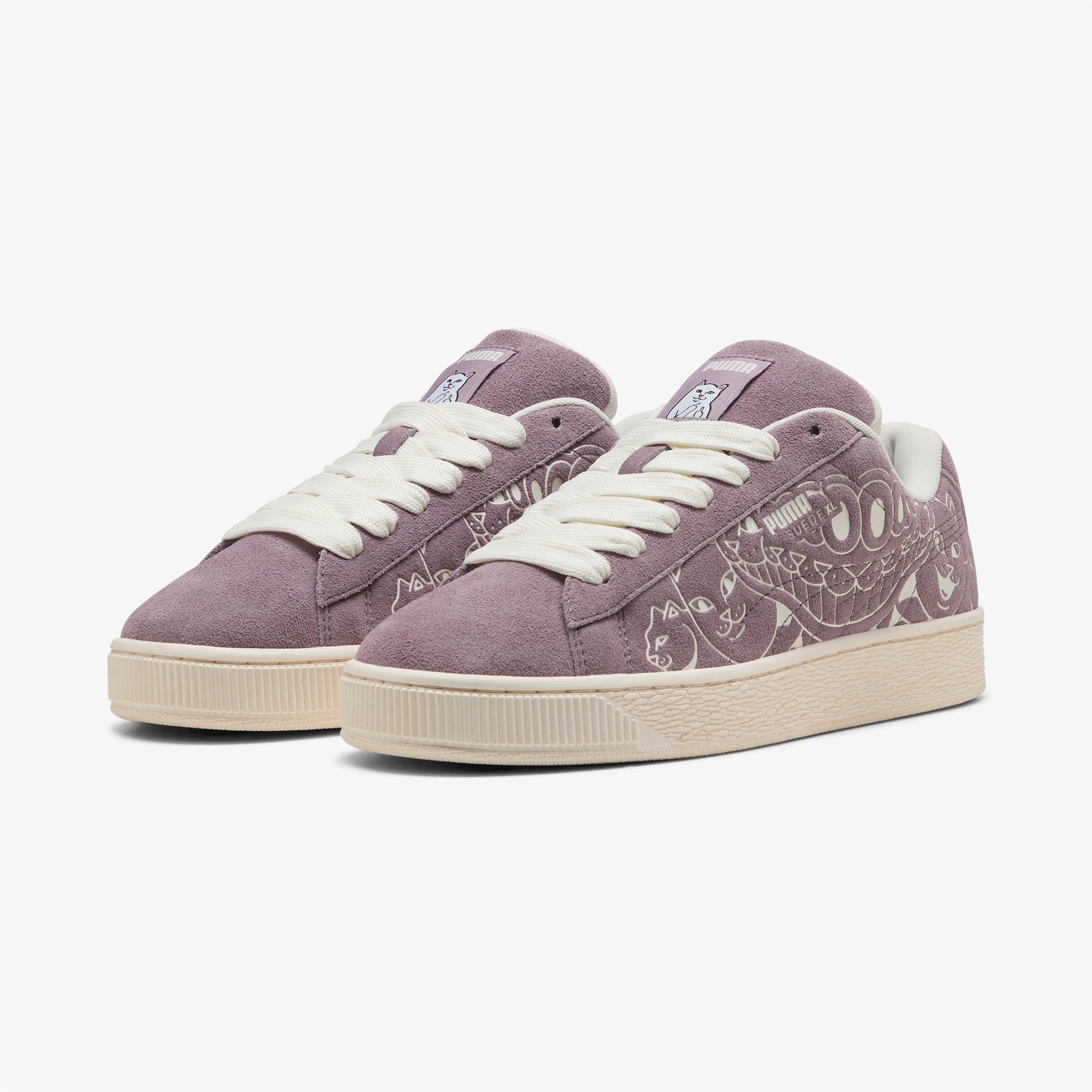 Puma Suede XL Ripndip Erkek Mor Spor Ayakkabı