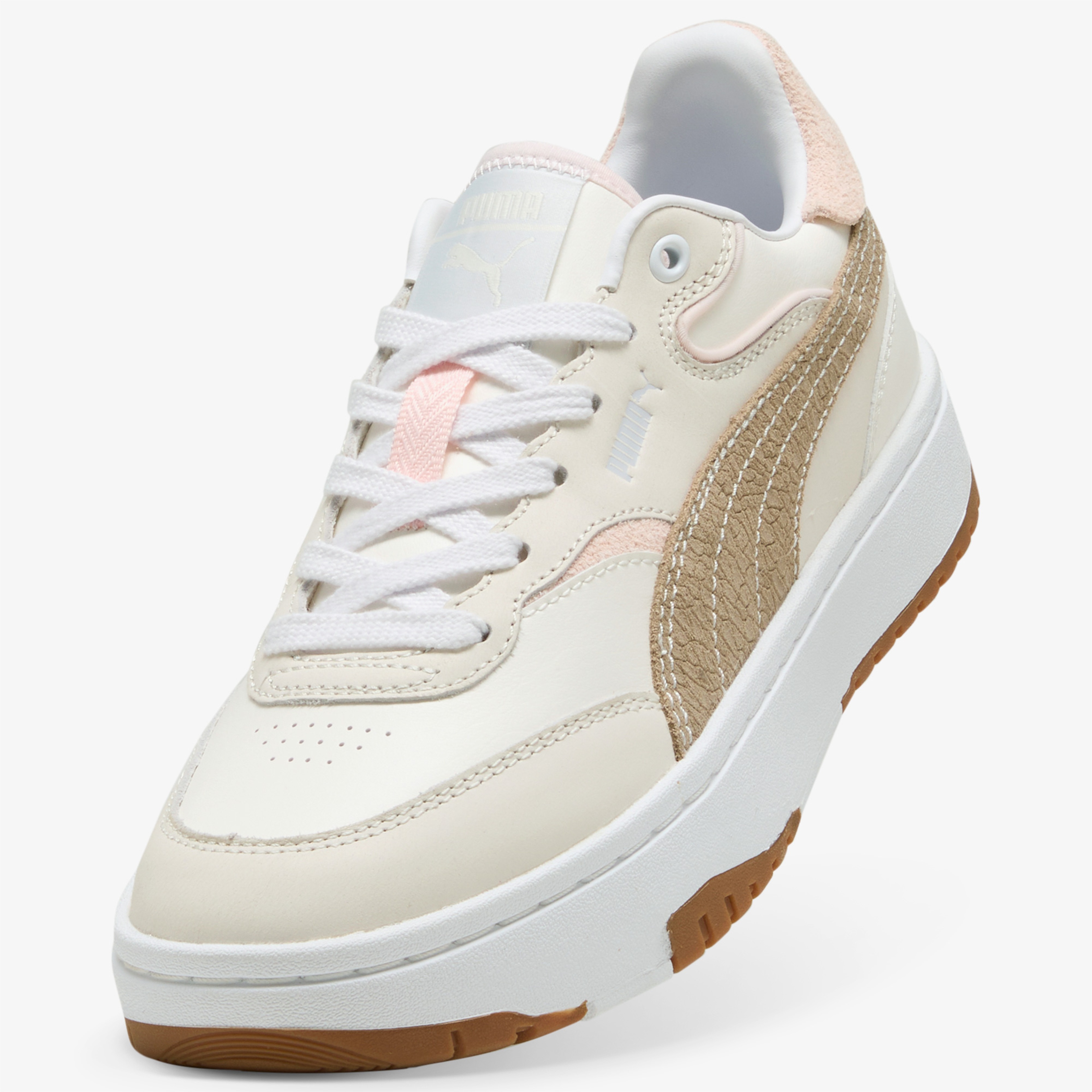 Puma Cali Sylva Elevated Kadın Krem Spor Ayakkabı