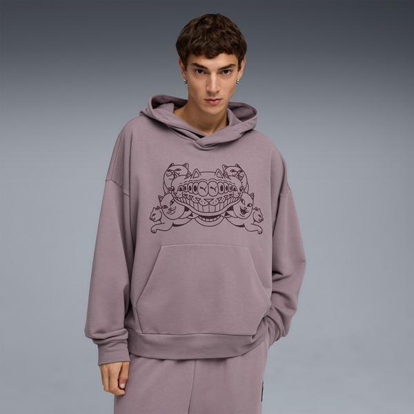 Puma X Ripndip Boxy Erkek Mor Sweatshirt