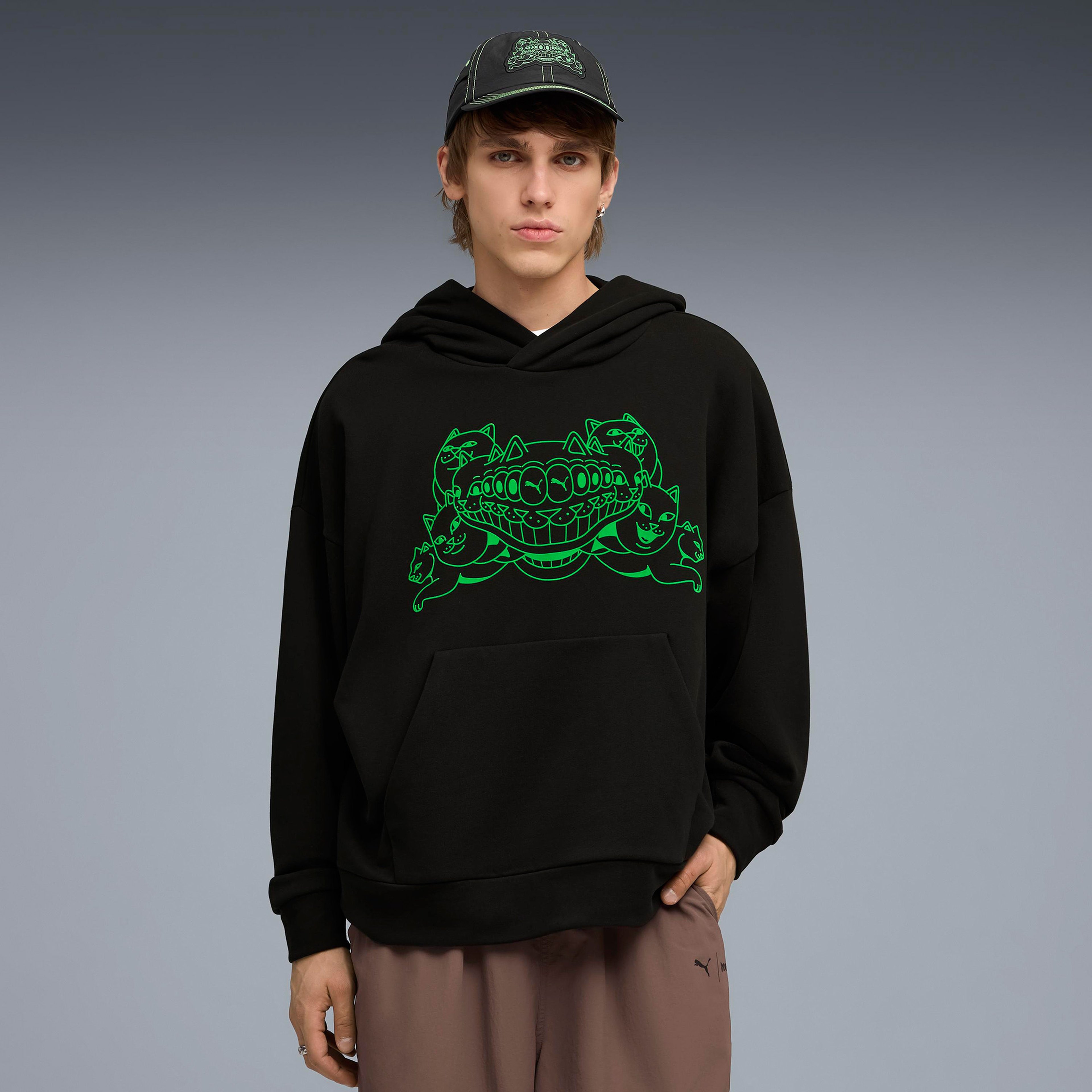 Puma X Ripndip Boxy Erkek Siyah Sweatshirt