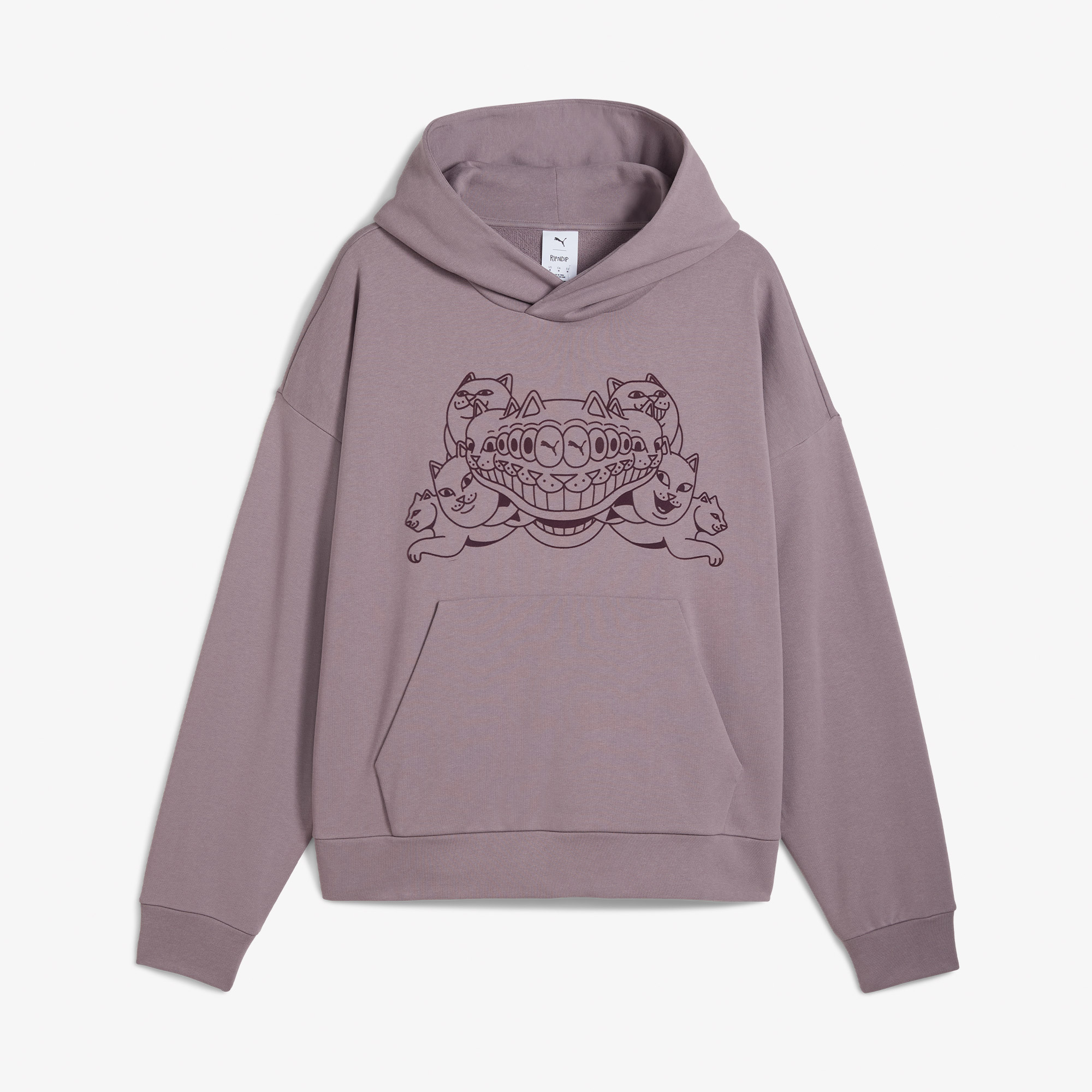 Puma X Ripndip Boxy Erkek Mor Sweatshirt
