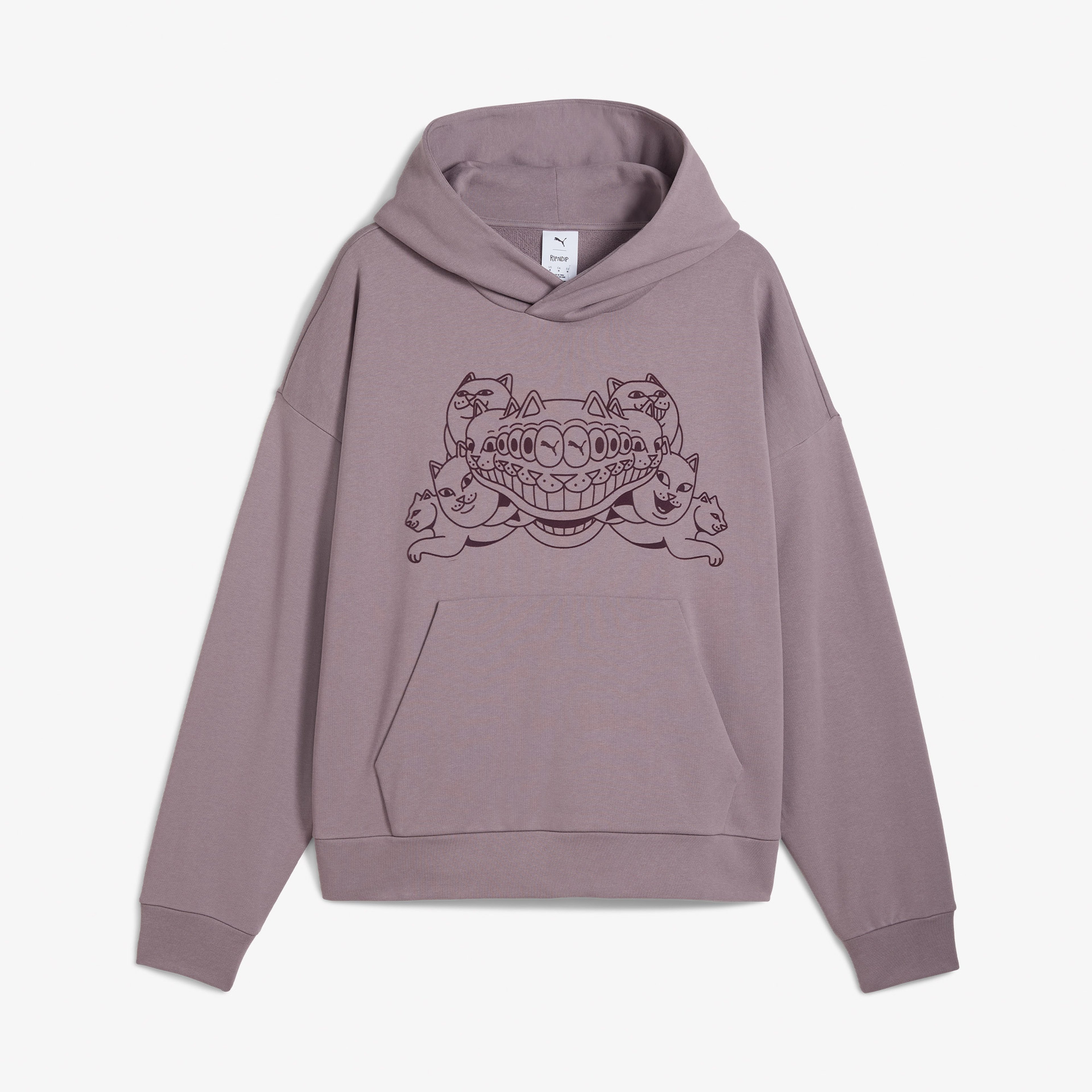 Puma X Ripndip Boxy Erkek Mor Sweatshirt