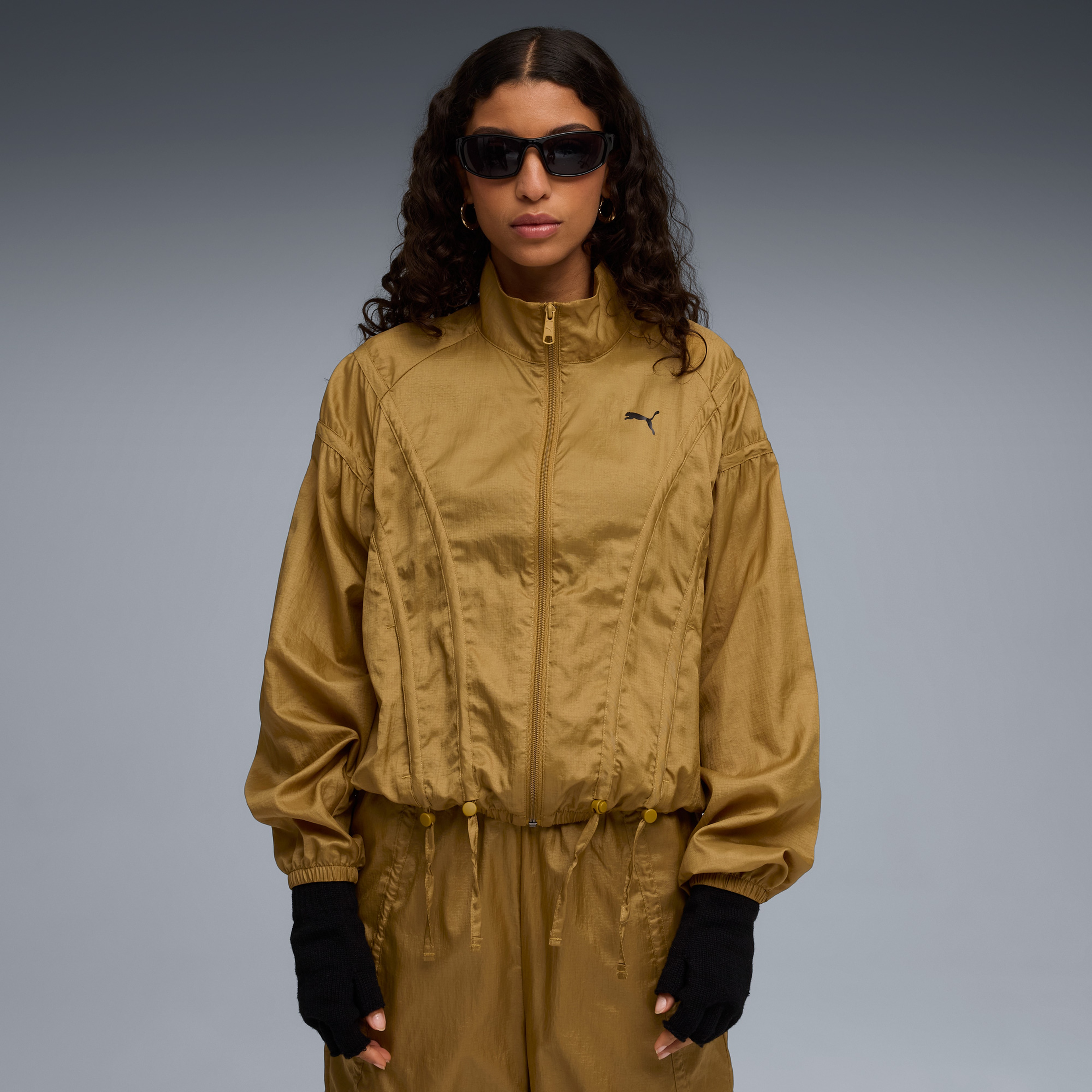 Puma Dare To Oversized Woven Kadın Sarı Ceket