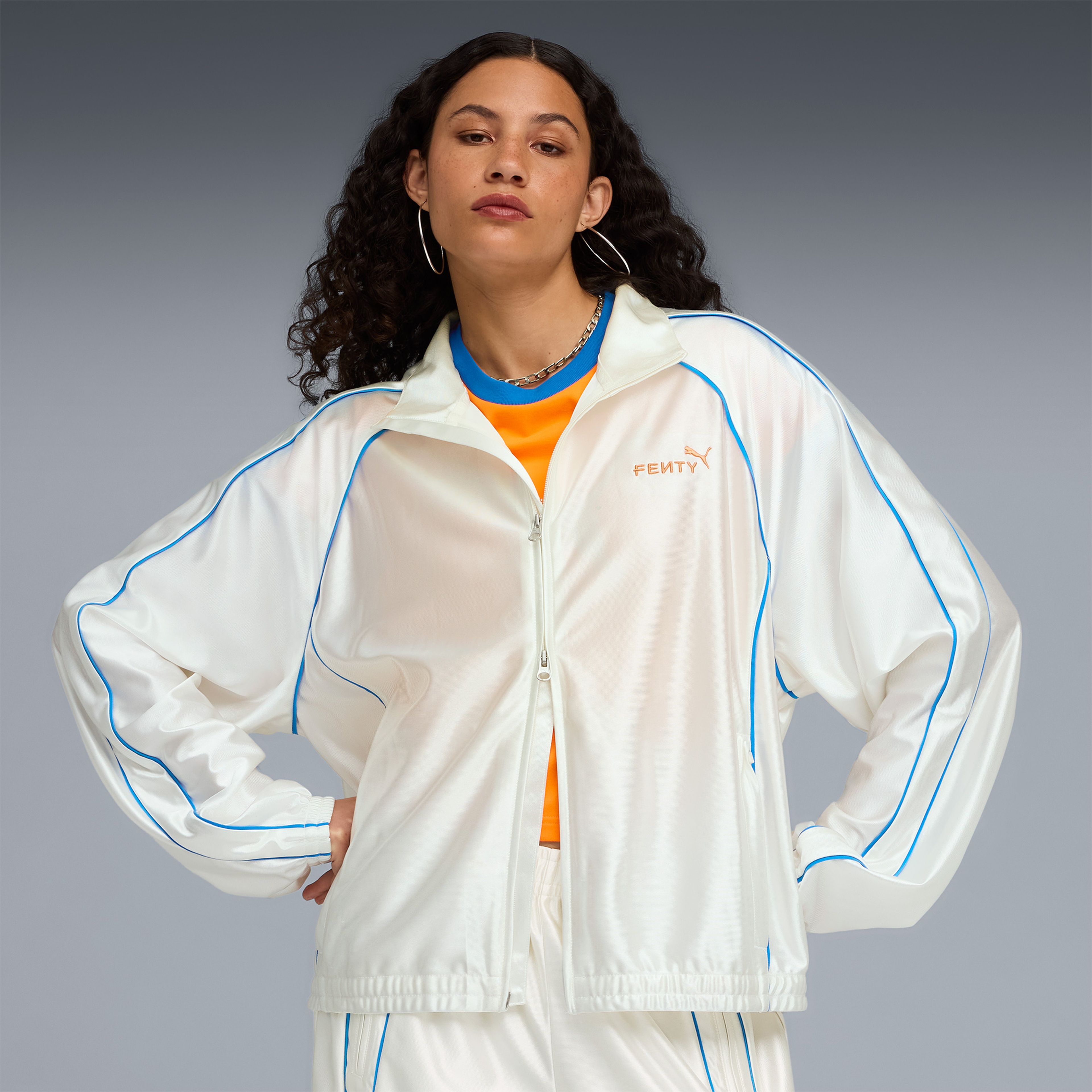 Puma X Fenty T7 Kadın Beyaz Ceket