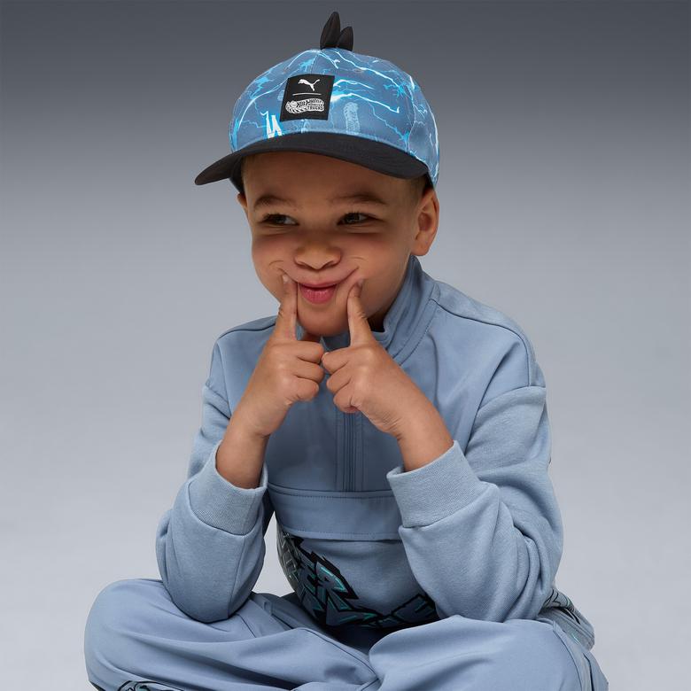 Puma Essentials Metal Cat High Crown Çocuk Mavi Şapka