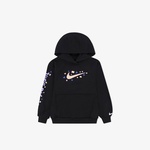 Nike Essentials Aop Fleece Hood Çocuk Siyah Sweatshirt