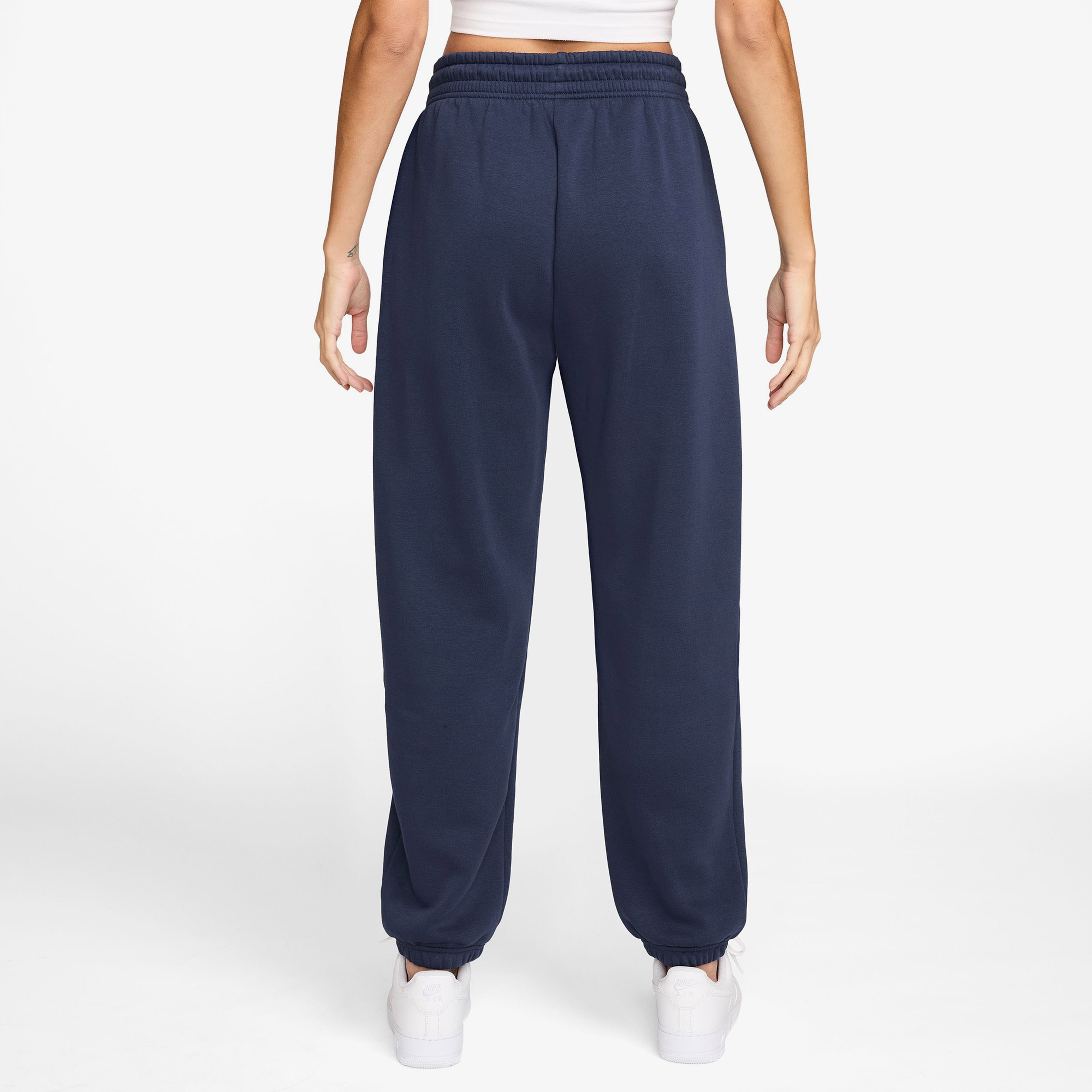 Nike Sportswear Phoenix Yüksek Belli Kadın Lacivert Eşofman Altı