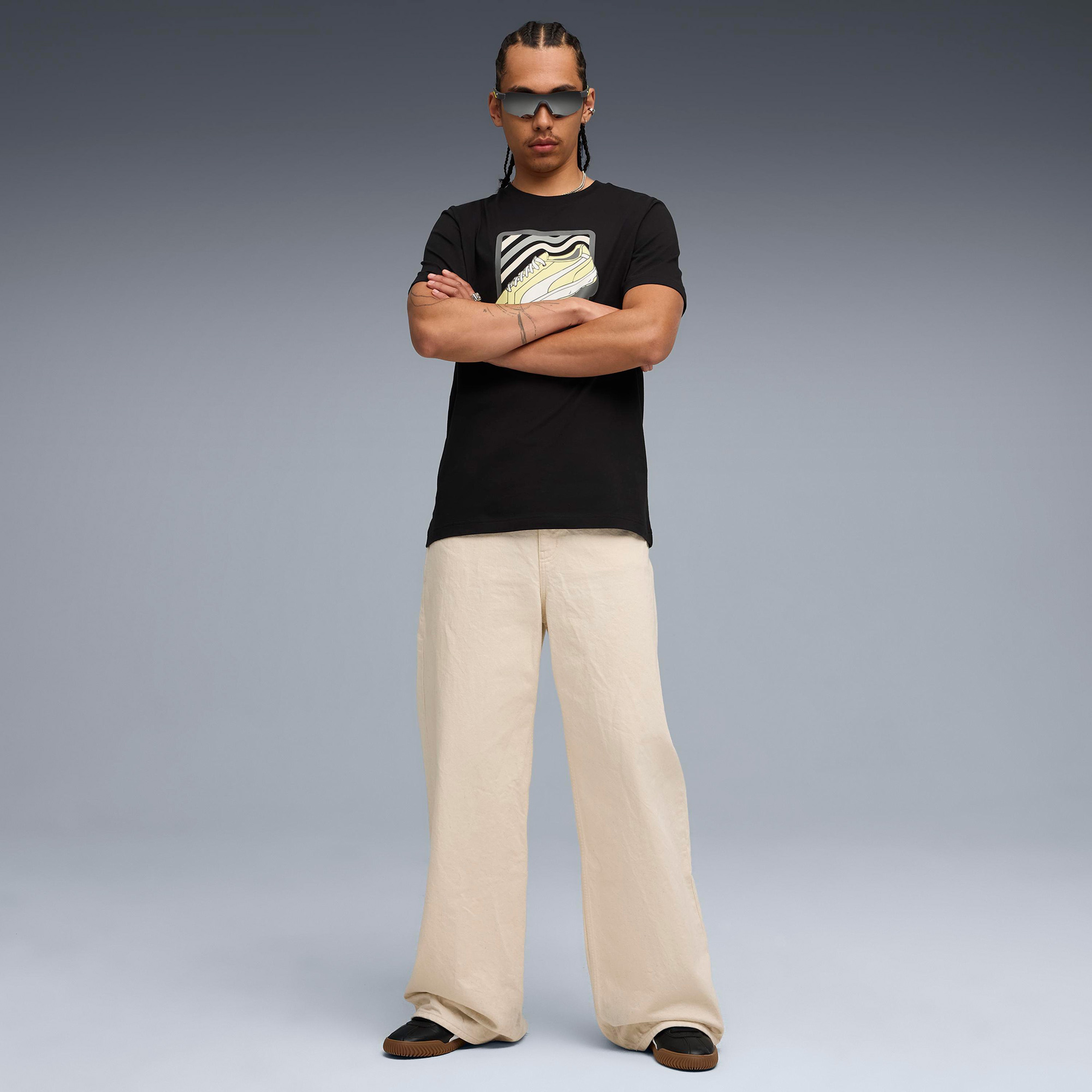 Puma Graphic Erkek Siyah T-Shirt