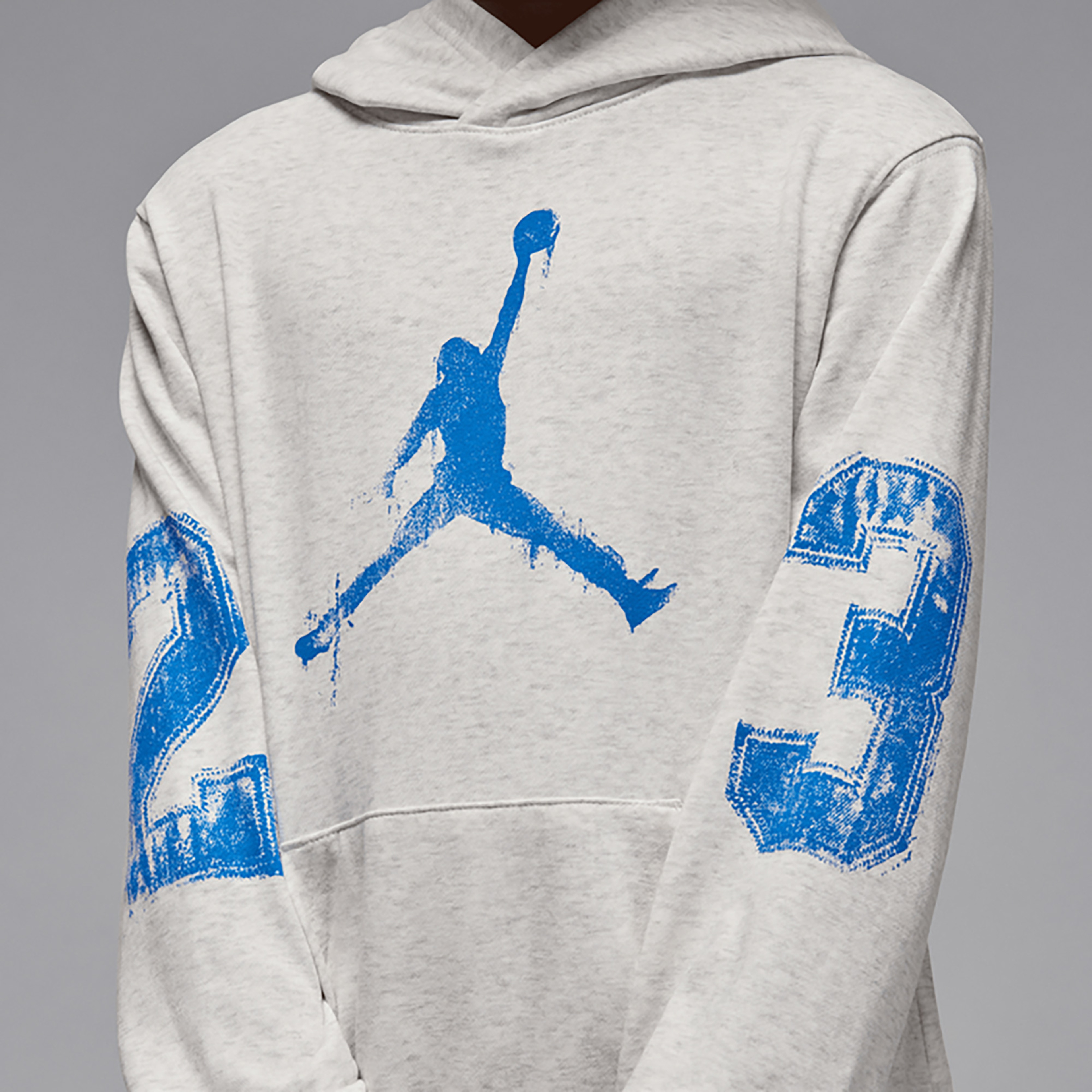 Jordan MVP Flight Pullover Çocuk Gri Sweatshirt
