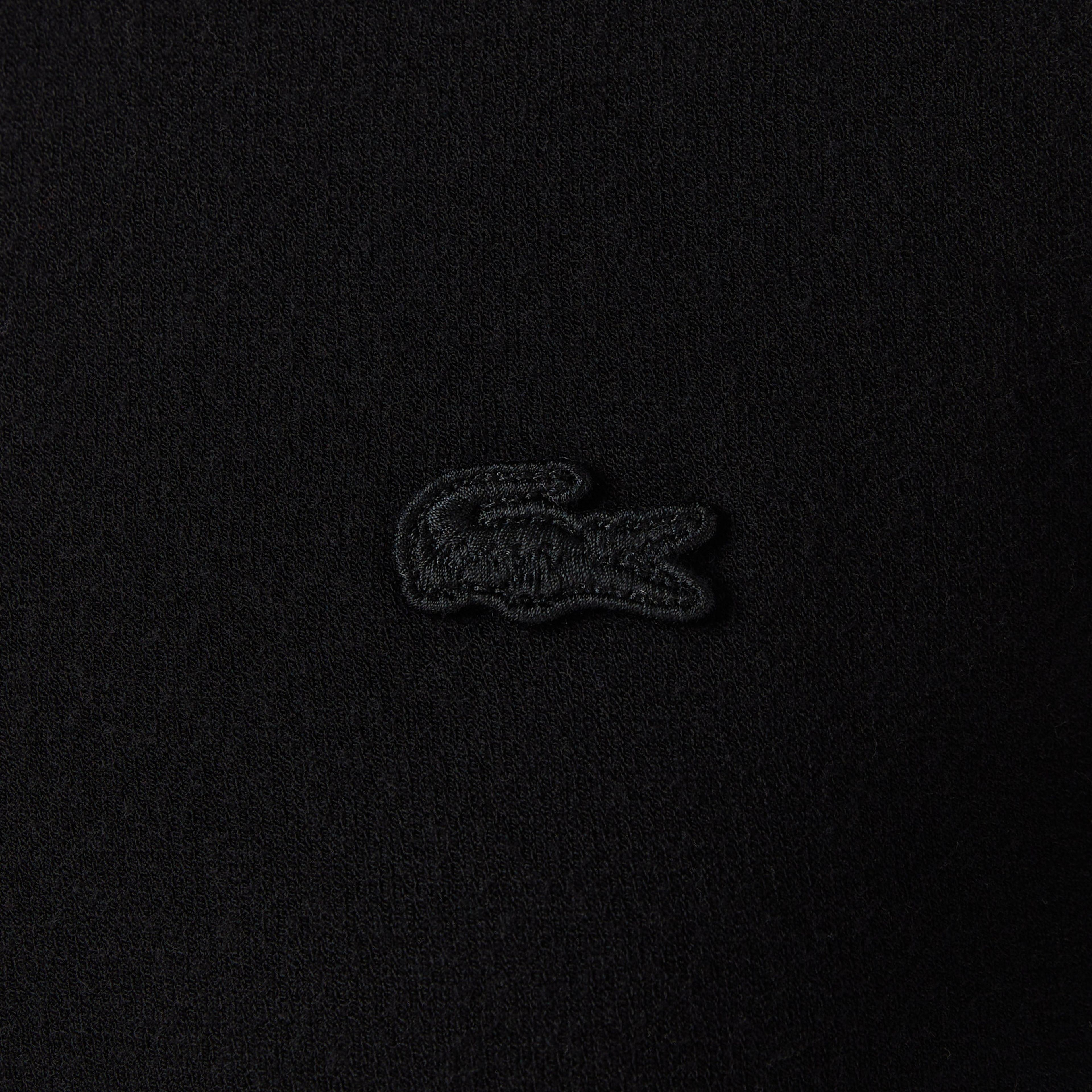 Kadın Regular Fit Polo Yaka Siyah Kazak