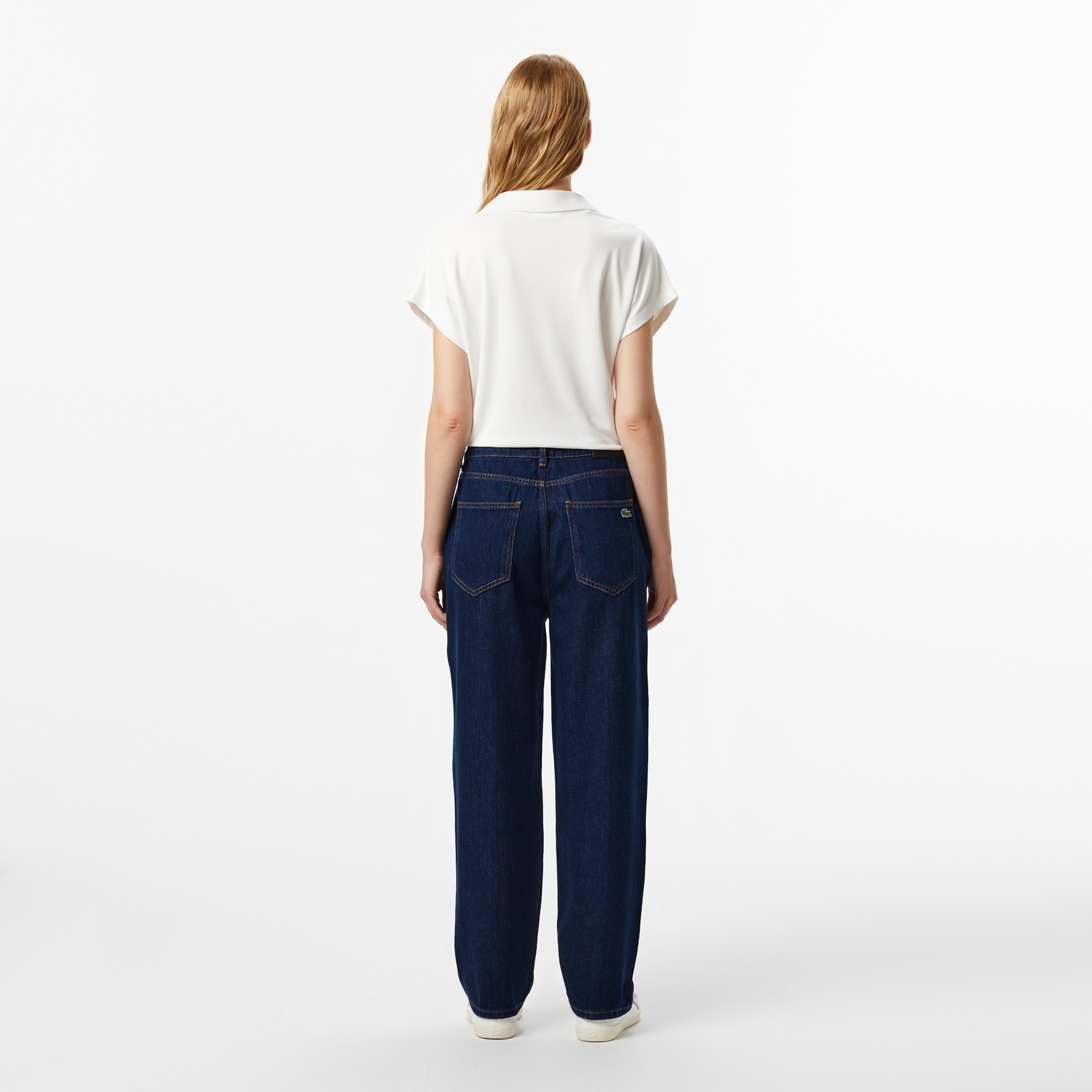 Kadın Relaxed Fit Koyu Mavi Jean Pantolon