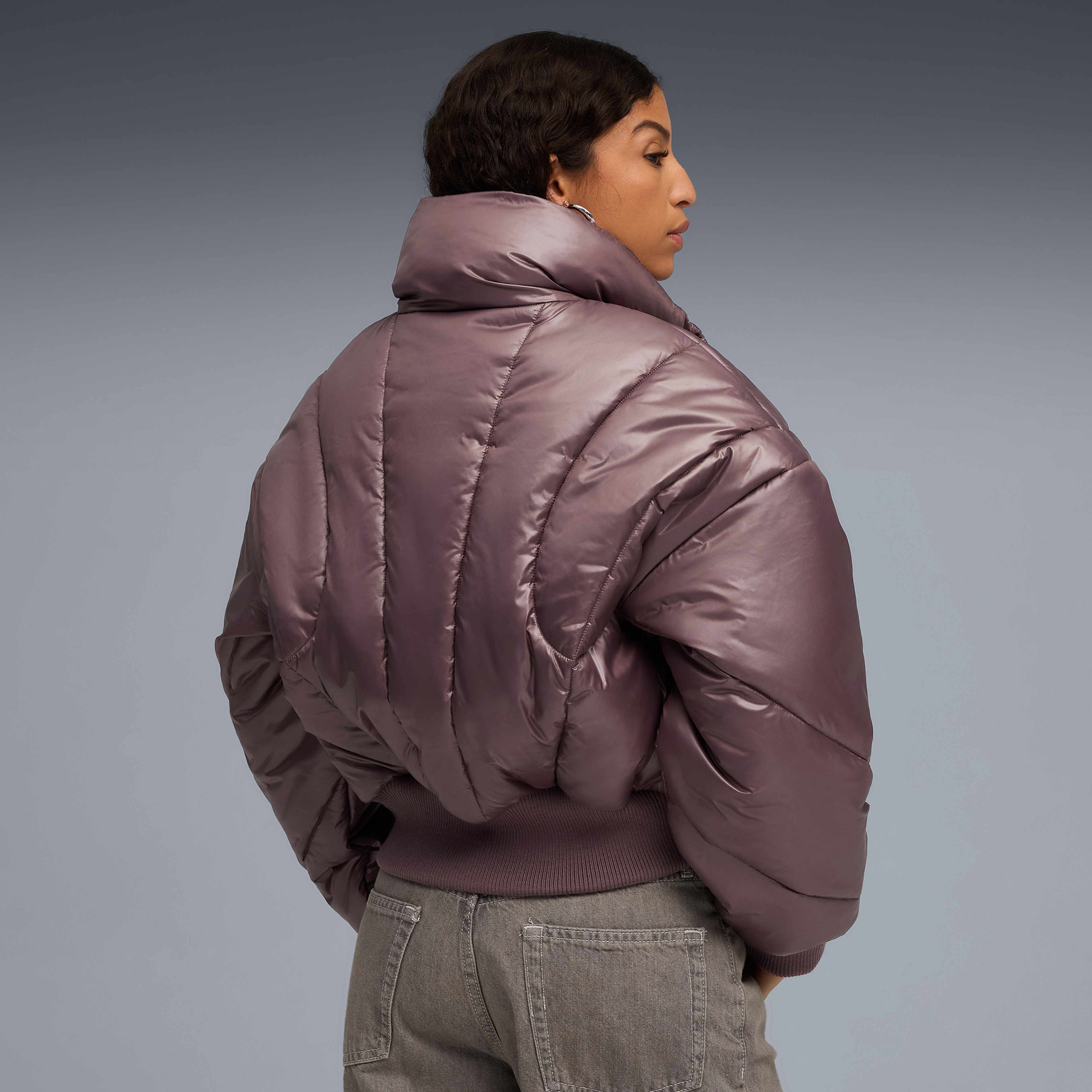 Puma Dare To Puffer Kadın Bordo Ceket