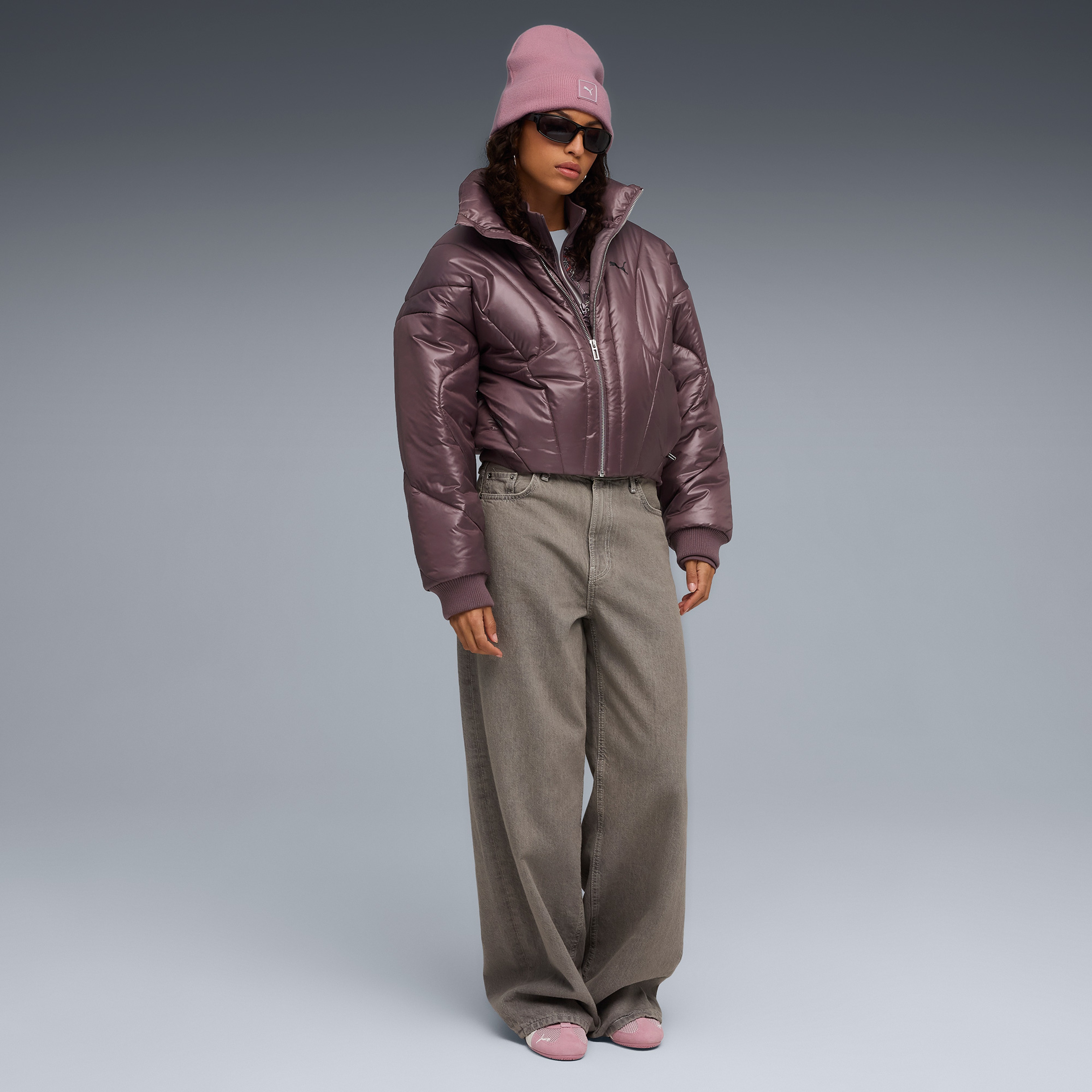 Puma Dare To Puffer Kadın Bordo Ceket