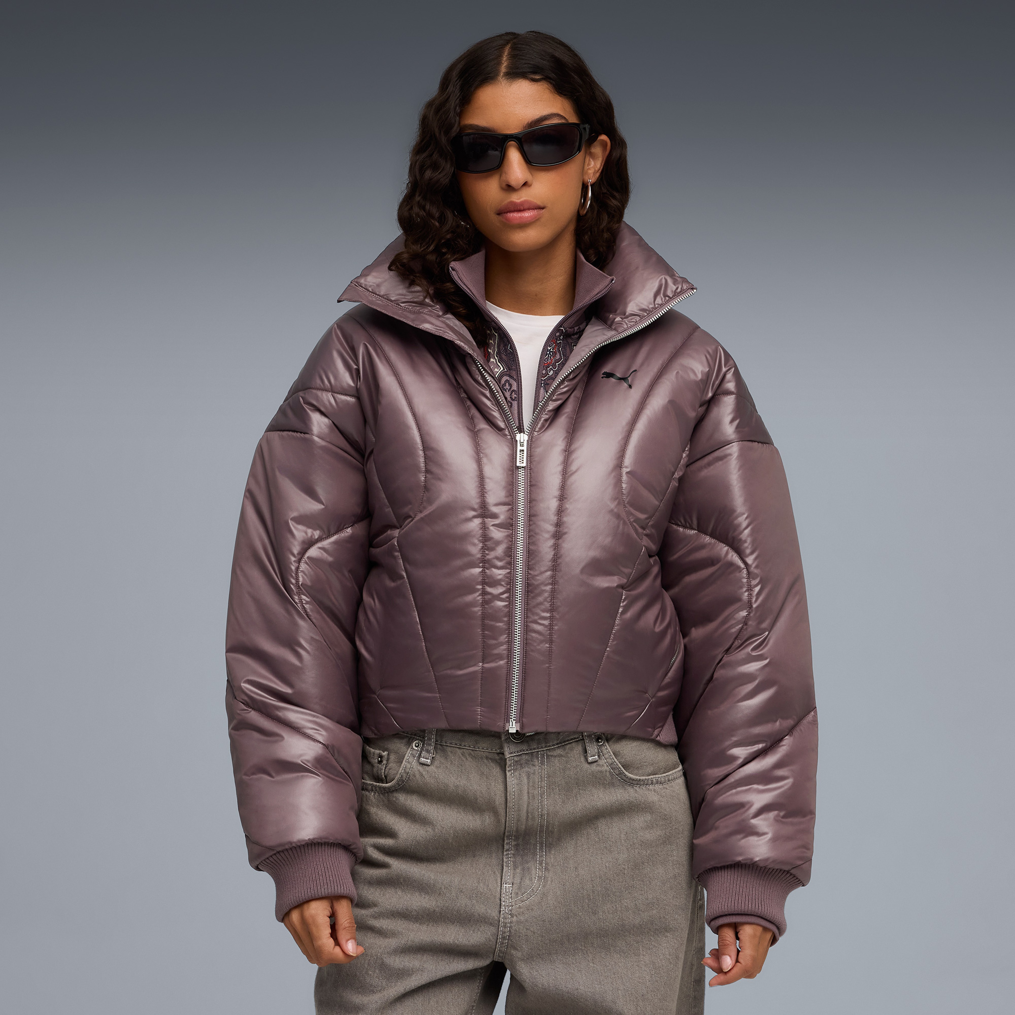 Puma Dare To Puffer Kadın Bordo Ceket