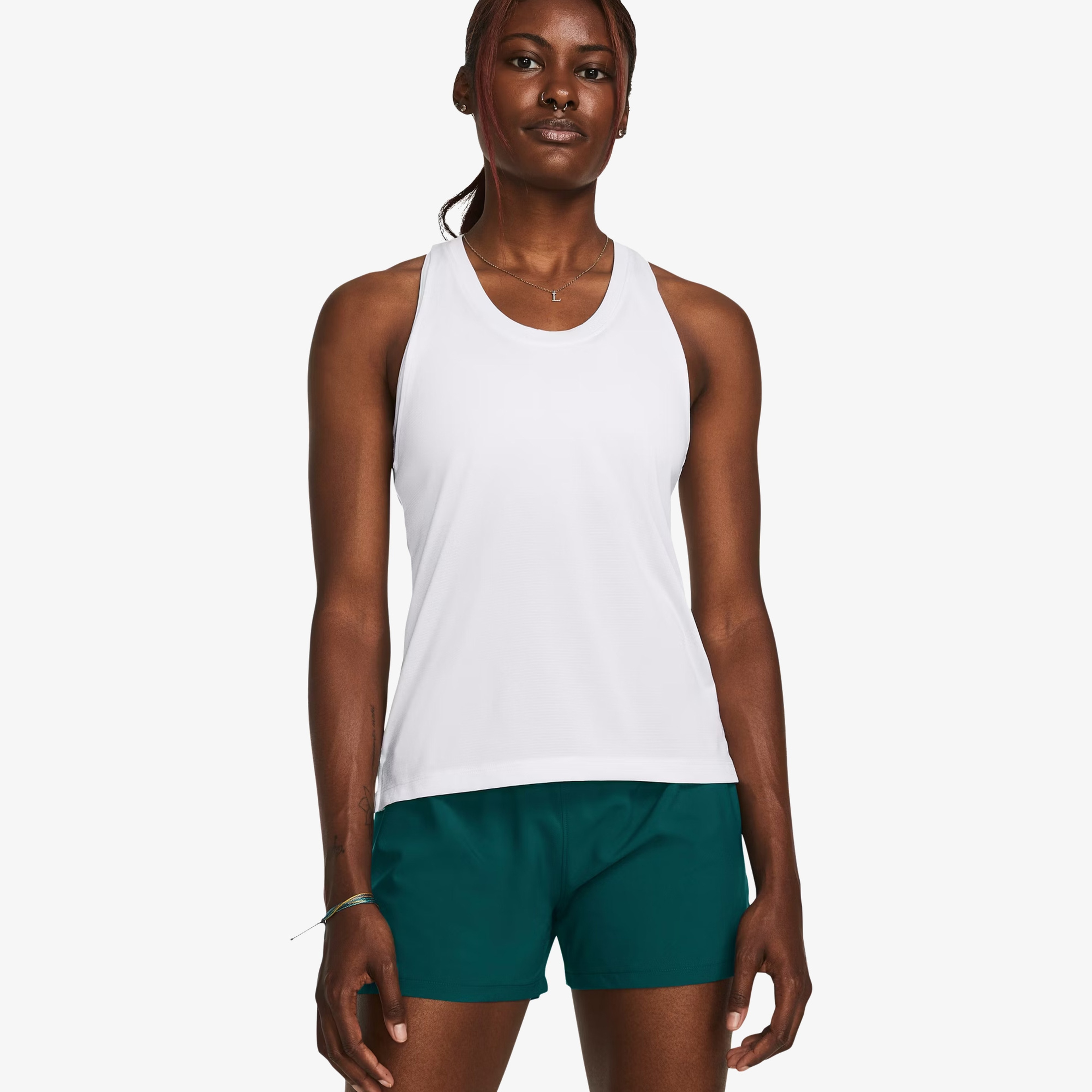Under Armour Launch Singlet Kadın Beyaz Koşu Atlet