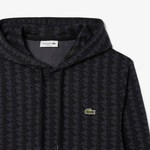 Lacoste Monogram Erkek Siyah Hoodie