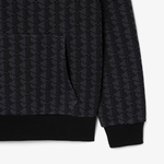 Lacoste Monogram Erkek Siyah Hoodie