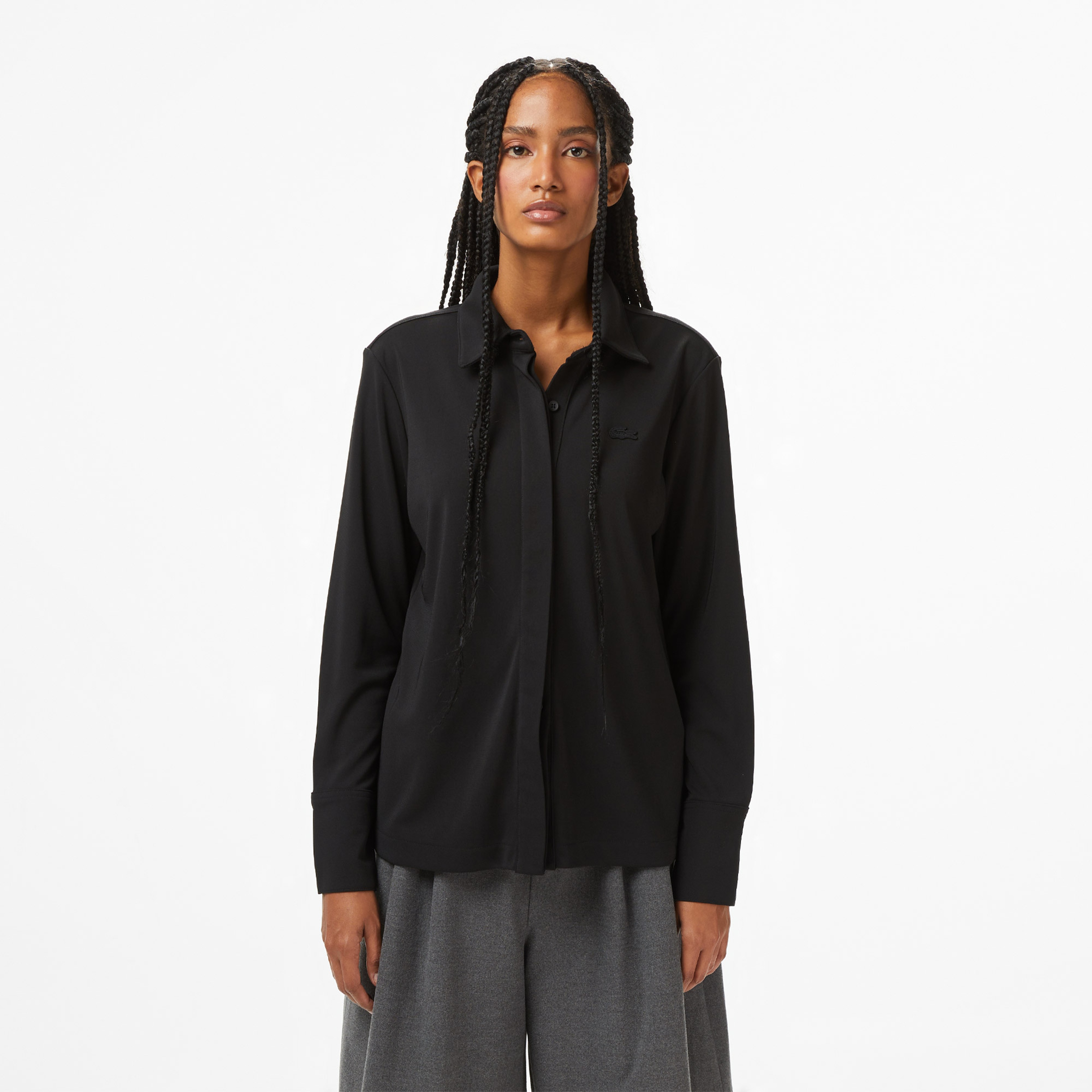 Lacoste Kadın Siyah Gömlek