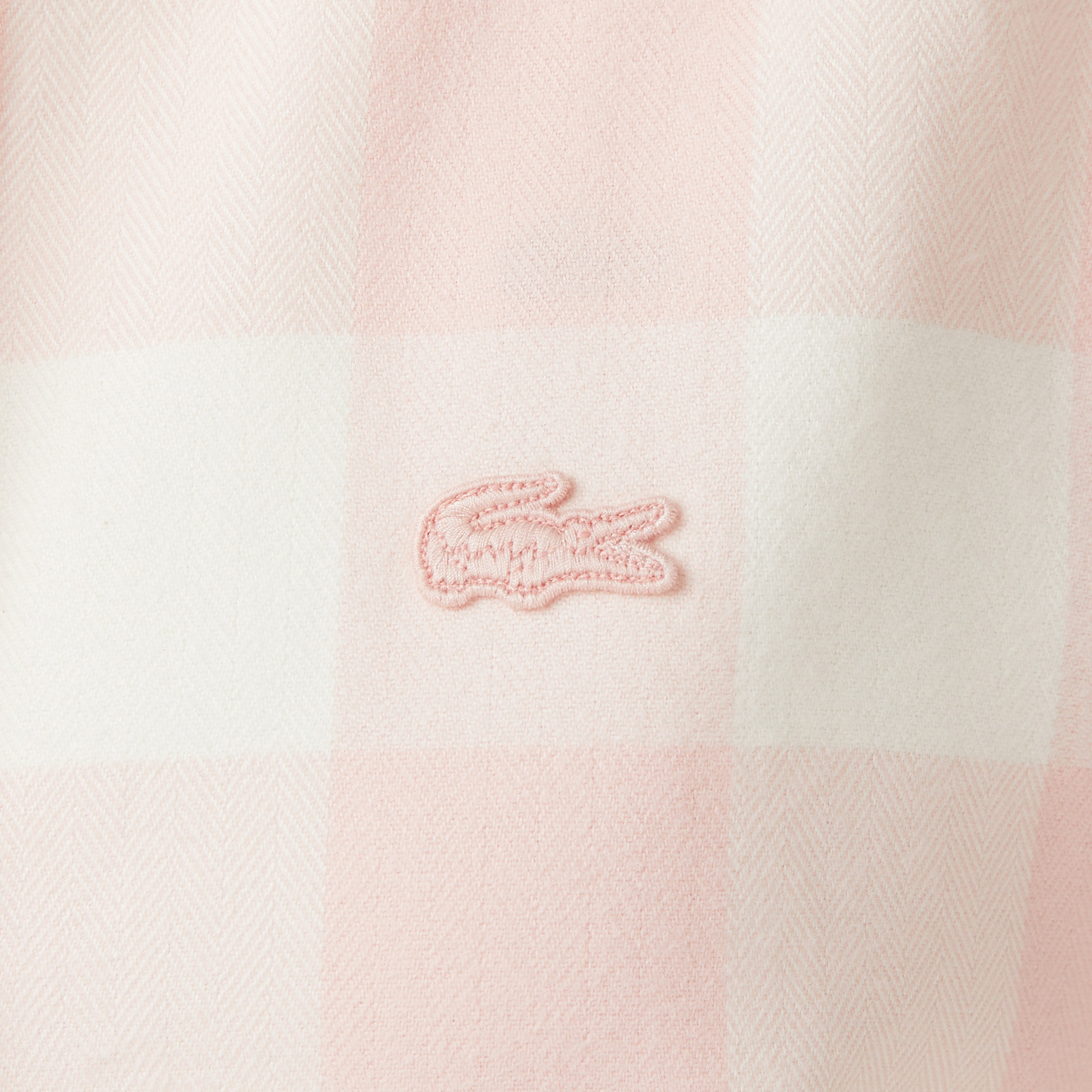 Lacoste Kadın Kareli Pembe Gömlek