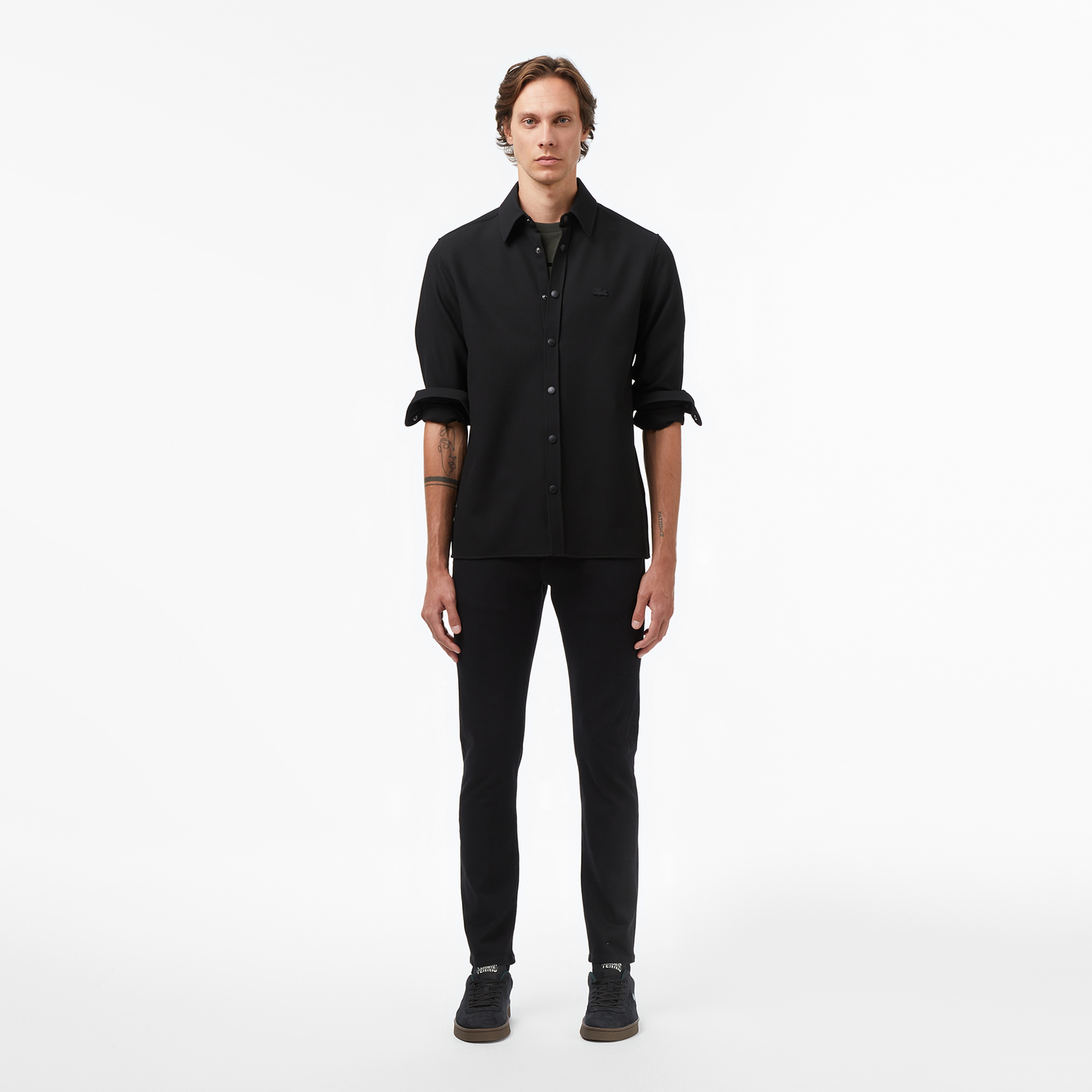 Erkek Relaxed Fit Siyah Gömlek