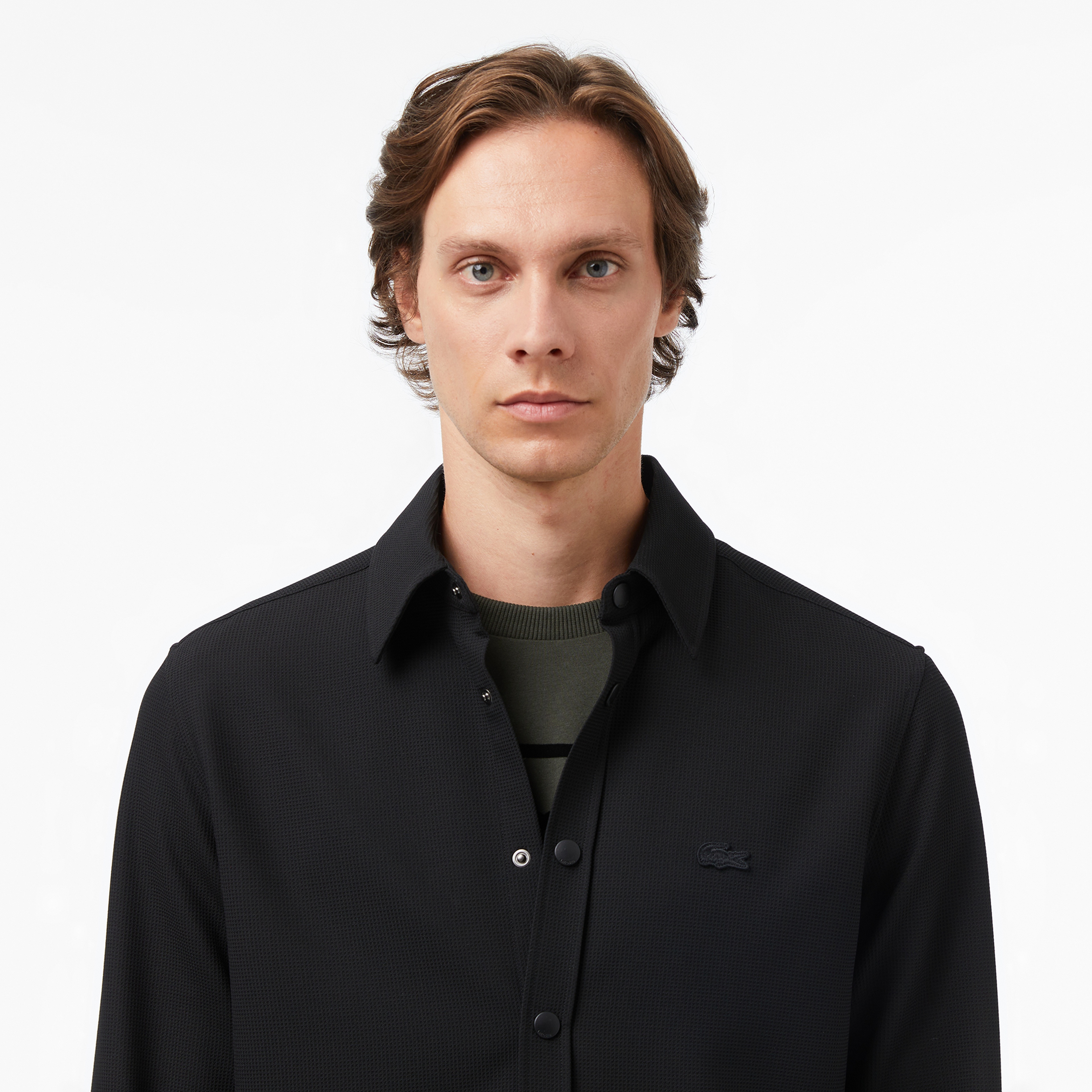 Erkek Relaxed Fit Siyah Gömlek