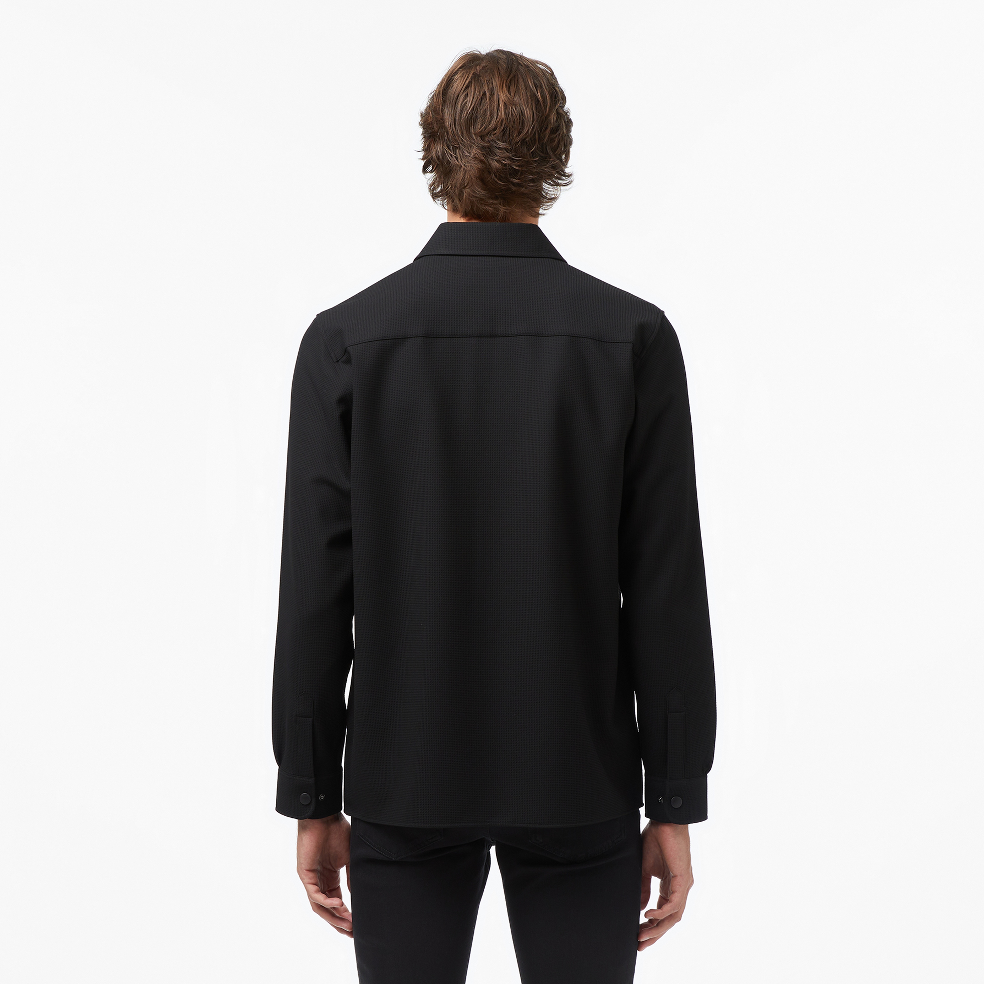 Erkek Relaxed Fit Siyah Gömlek