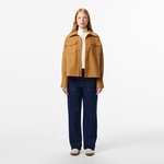 Kadın Regular Fit Kahverengi Dış Gömlek