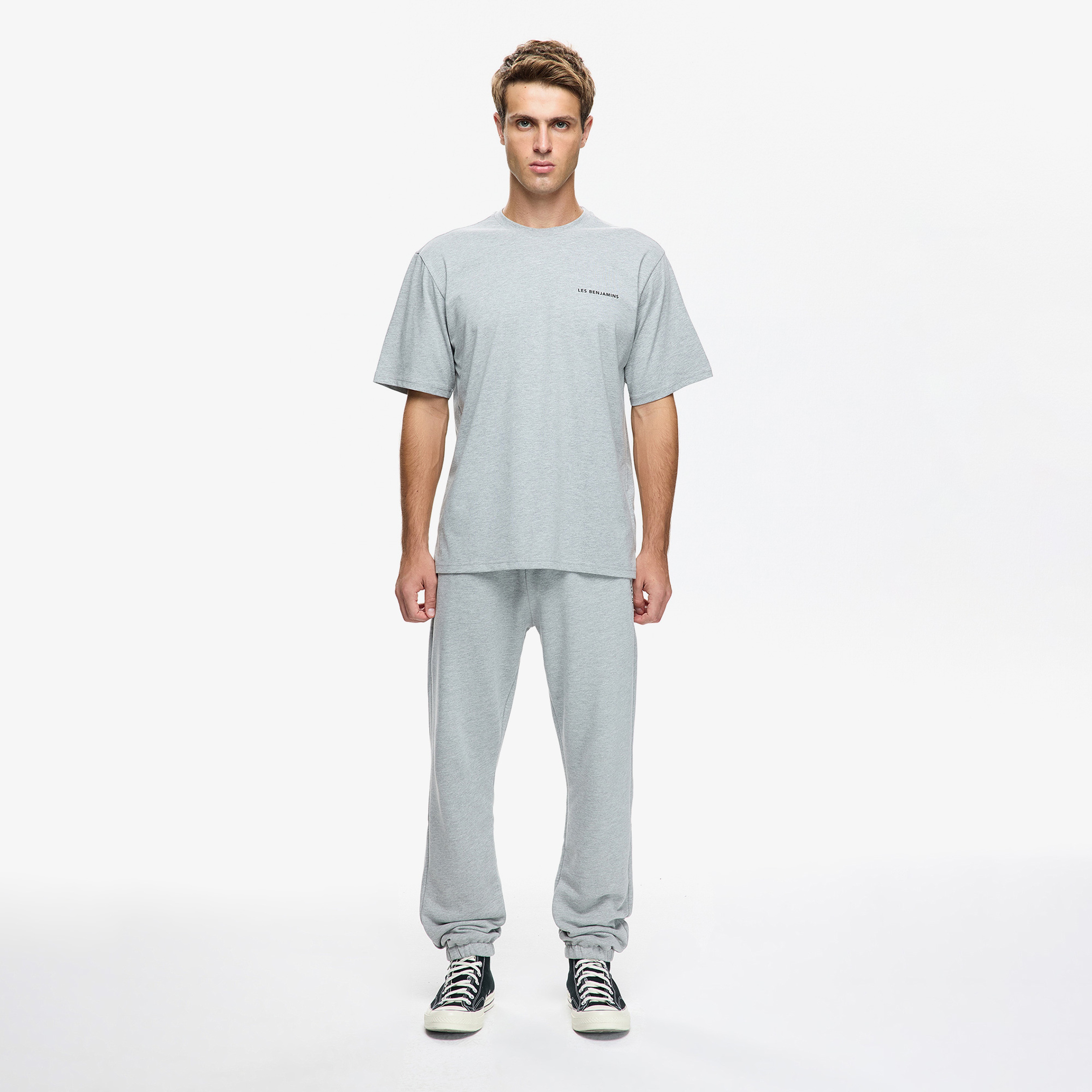 Les Benjamins Erkek Gri T-Shirt